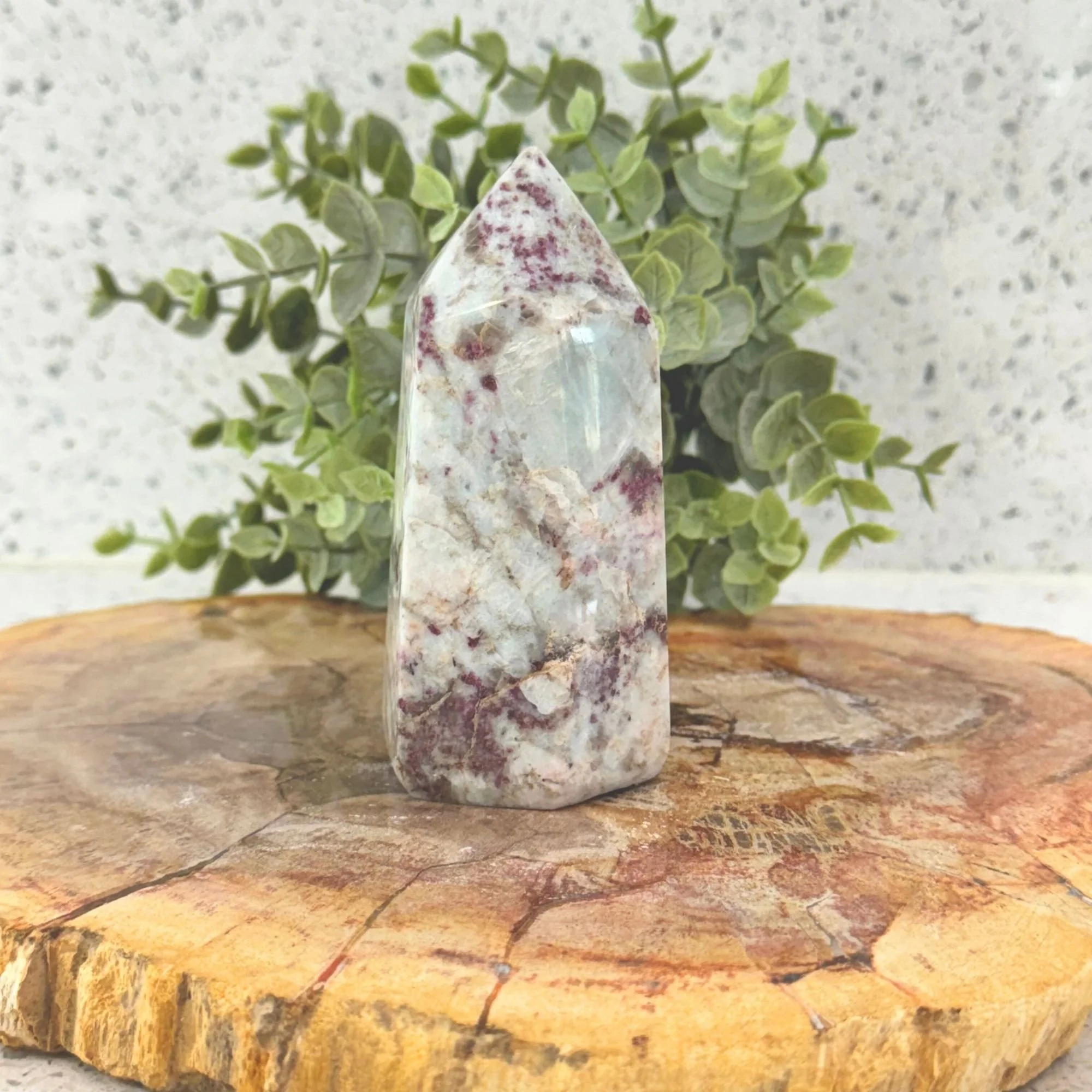 Rubellite (Pink Tourmaline) Generator Tower – One-of-a-Kind Crystal Point for Love, Passion & Emotional Healing