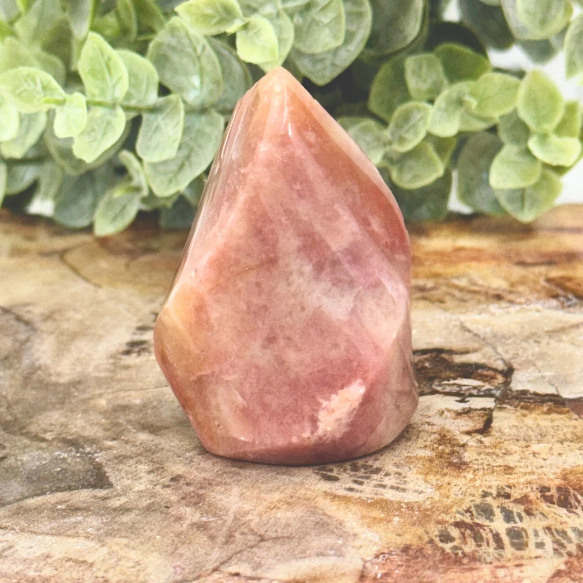Ocean Jasper Flame Tower | Joy, Emotional Balance & Healing Crystal