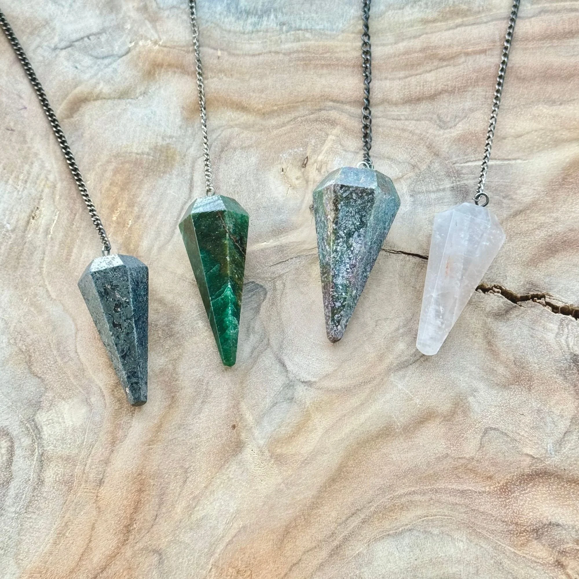 Crystal & Gemstone Pendulums | Divination & Intuition Tools (4 Stone Options)