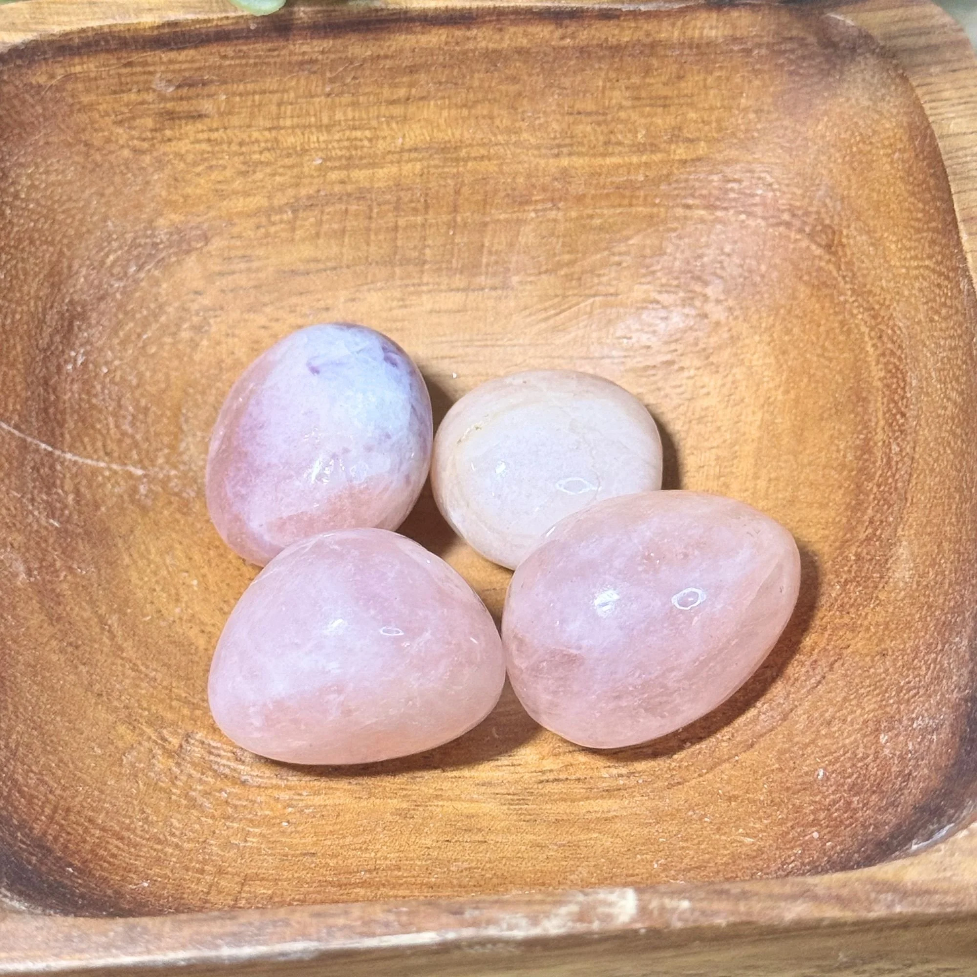 Morganite Tumbled Stones | Pink Yellow Green & Blue Morganite Crystal Tumbles