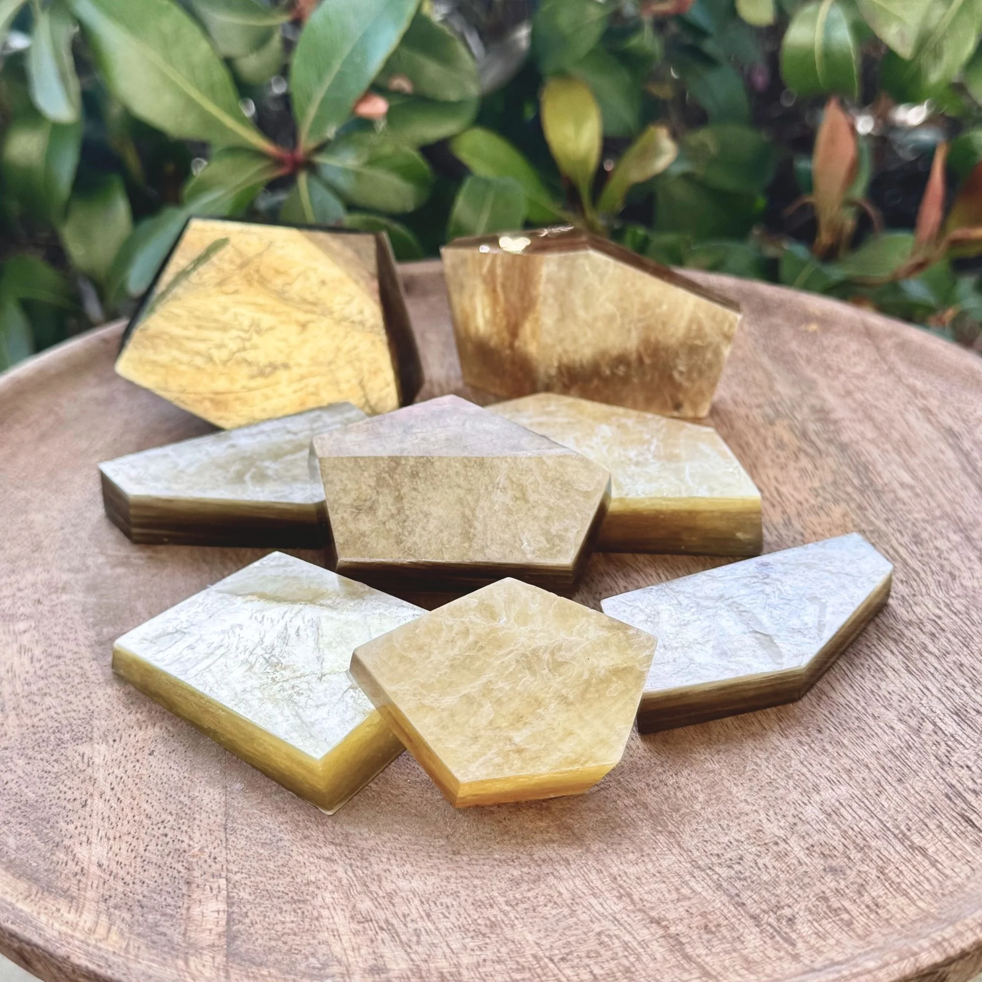 Natural Muscovite-Golden Mica Freeform Slabs | Choose Your Size