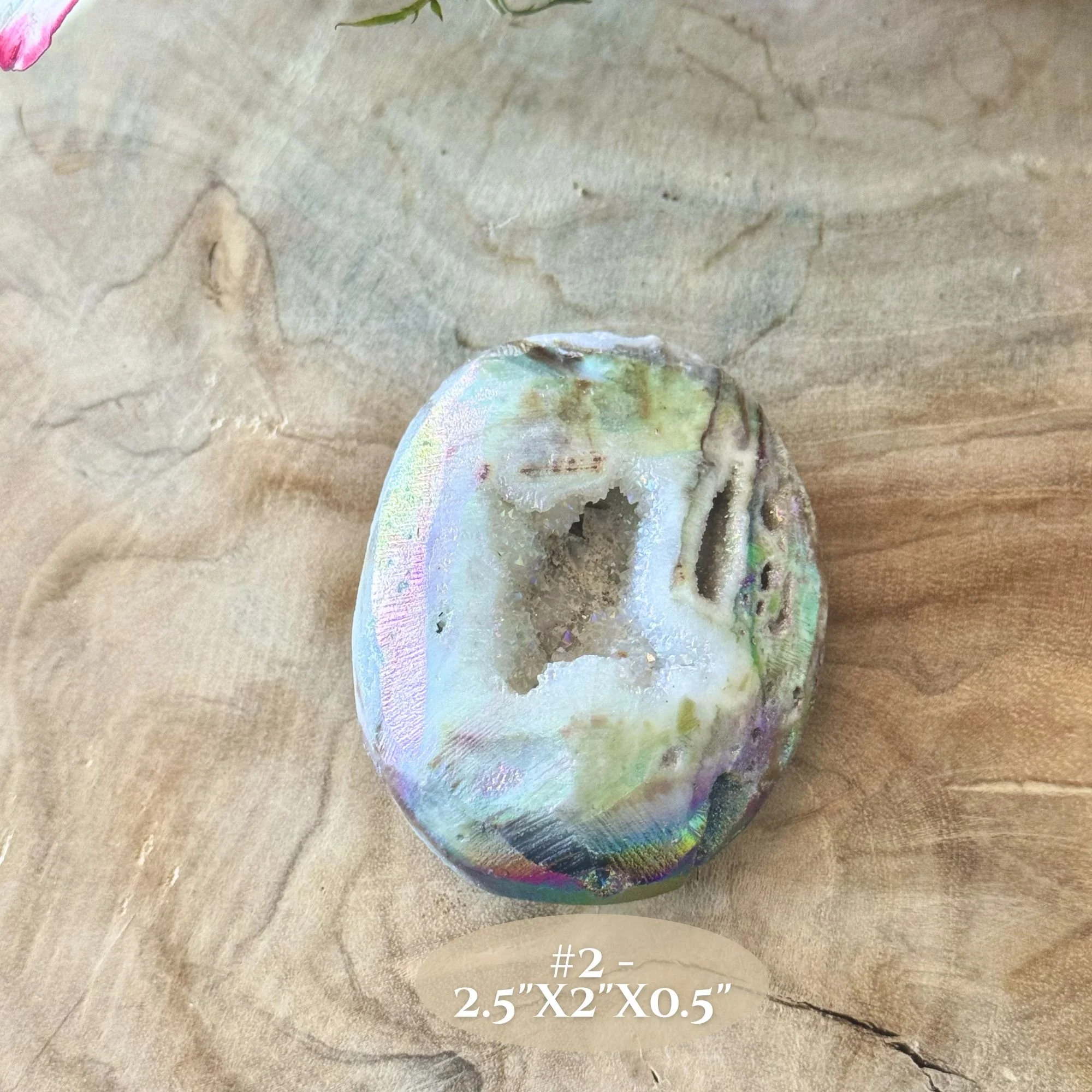 Aura Sphalerite Palm Stones – Crystal Palm Stone | Grounding & Spiritual Transformation Stone