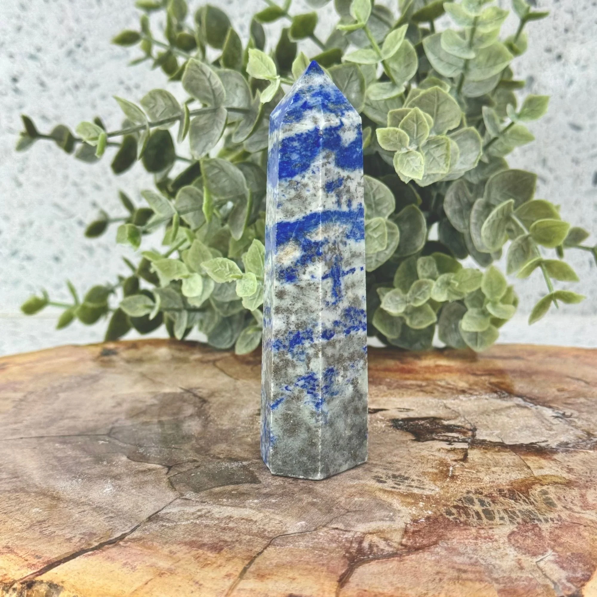 Lapis Lazuli Generator Tower – One-of-a-Kind Crystal Point for Truth, Wisdom & Spiritual Insight