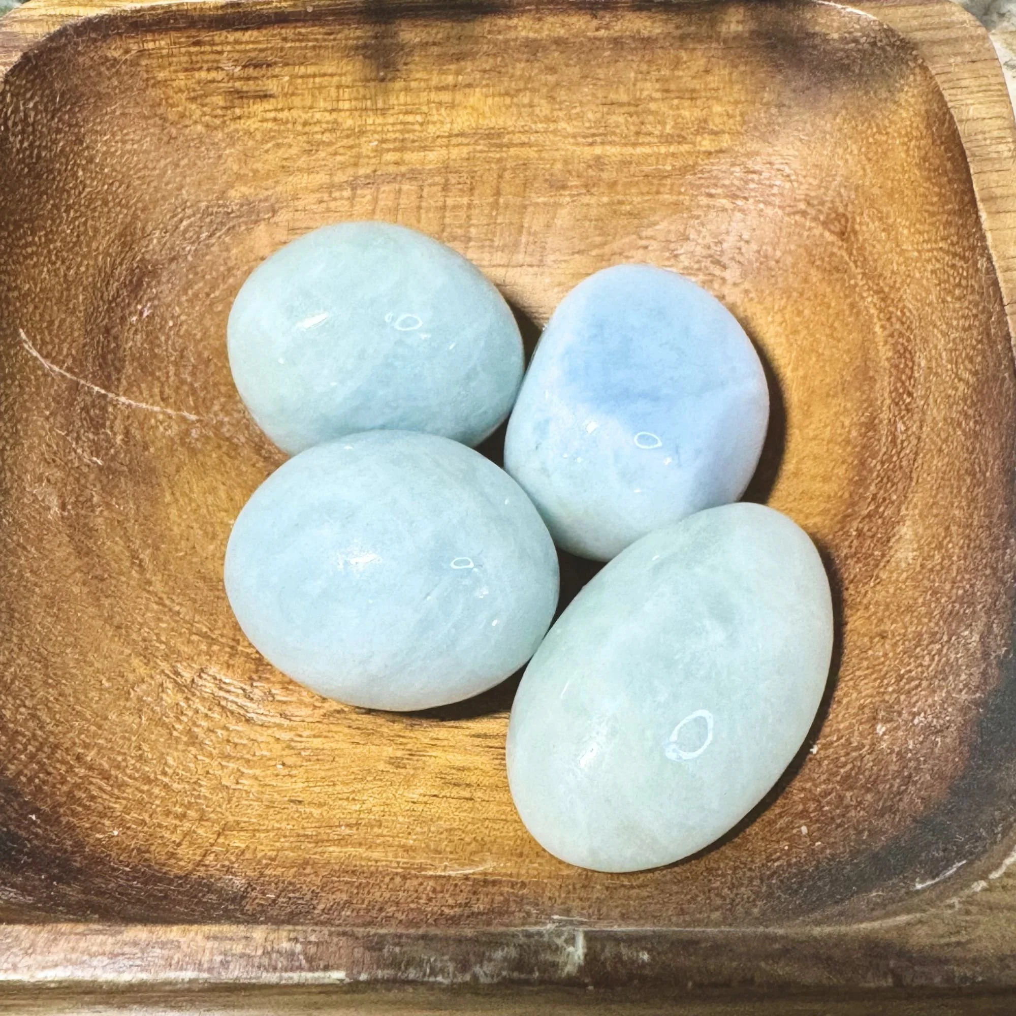 Morganite Tumbled Stones | Pink Yellow Green & Blue Morganite Crystal Tumbles