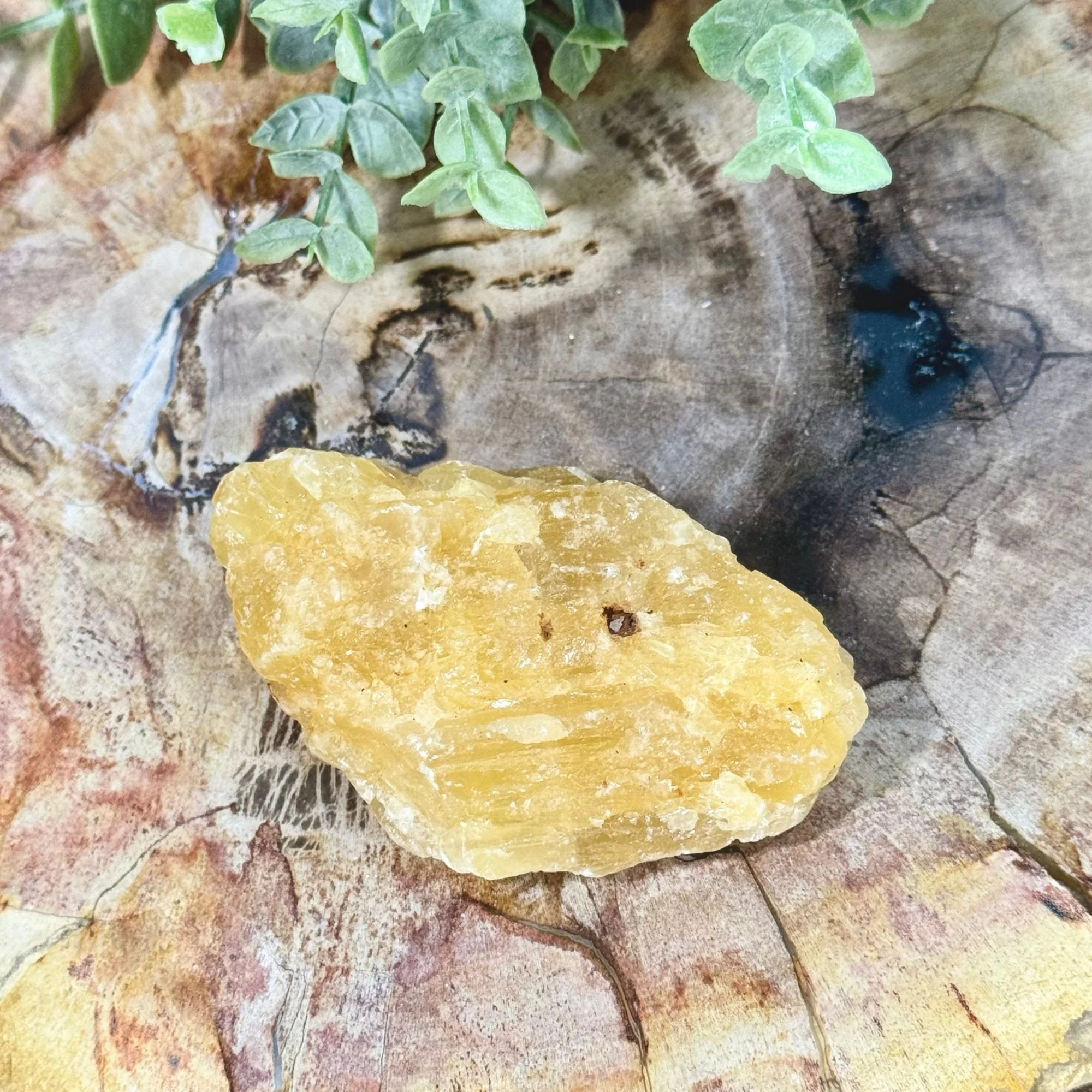Natural Honey Calcite Crystal | Confidence & Abundance