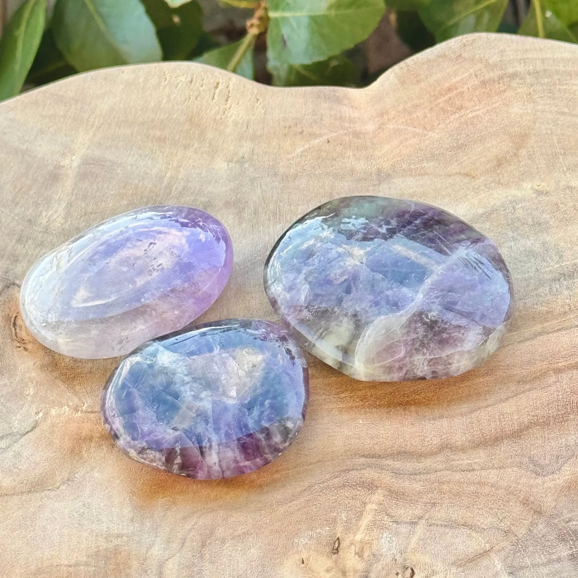 Fluorite Flat Pocket Stones | Intuition, Mental Clarity & Energy Cleansing Crystal