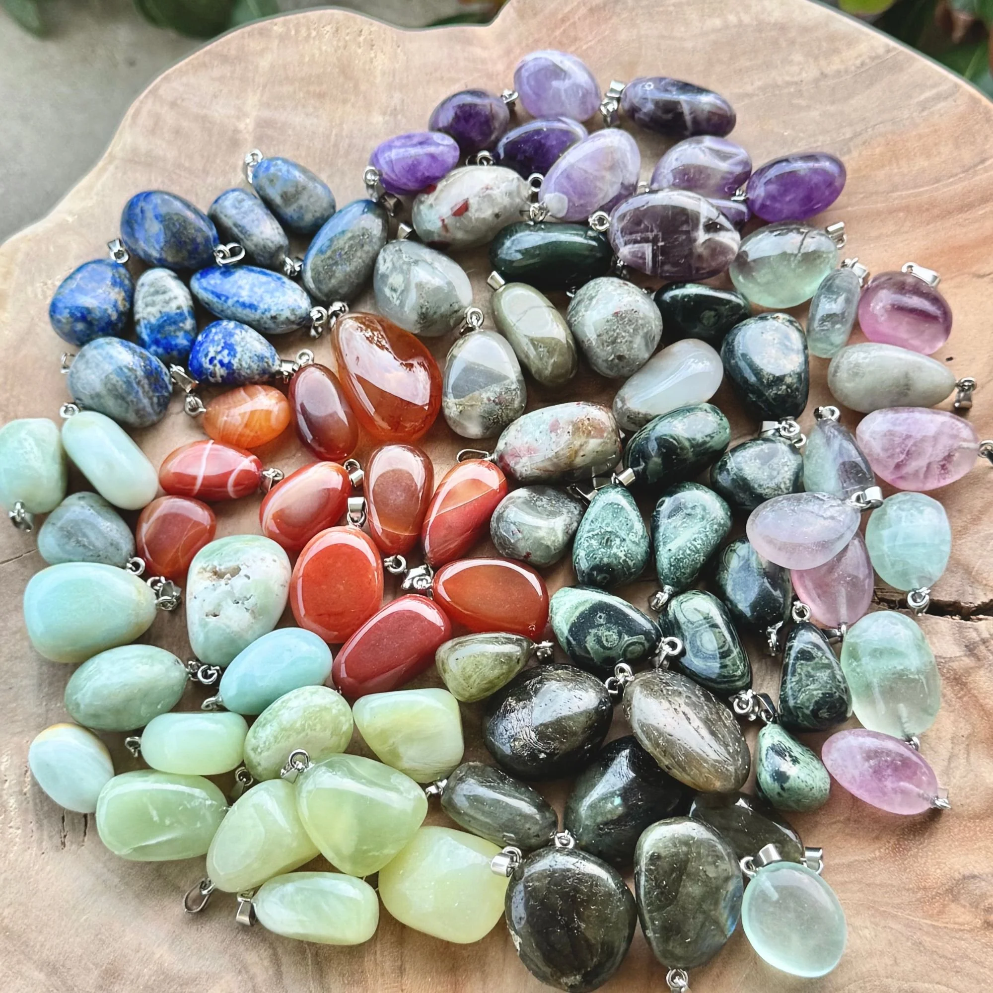 Tumbled Gemstone Necklaces | Intuitively Chosen Crystal Jewelry (9 Stone Options)