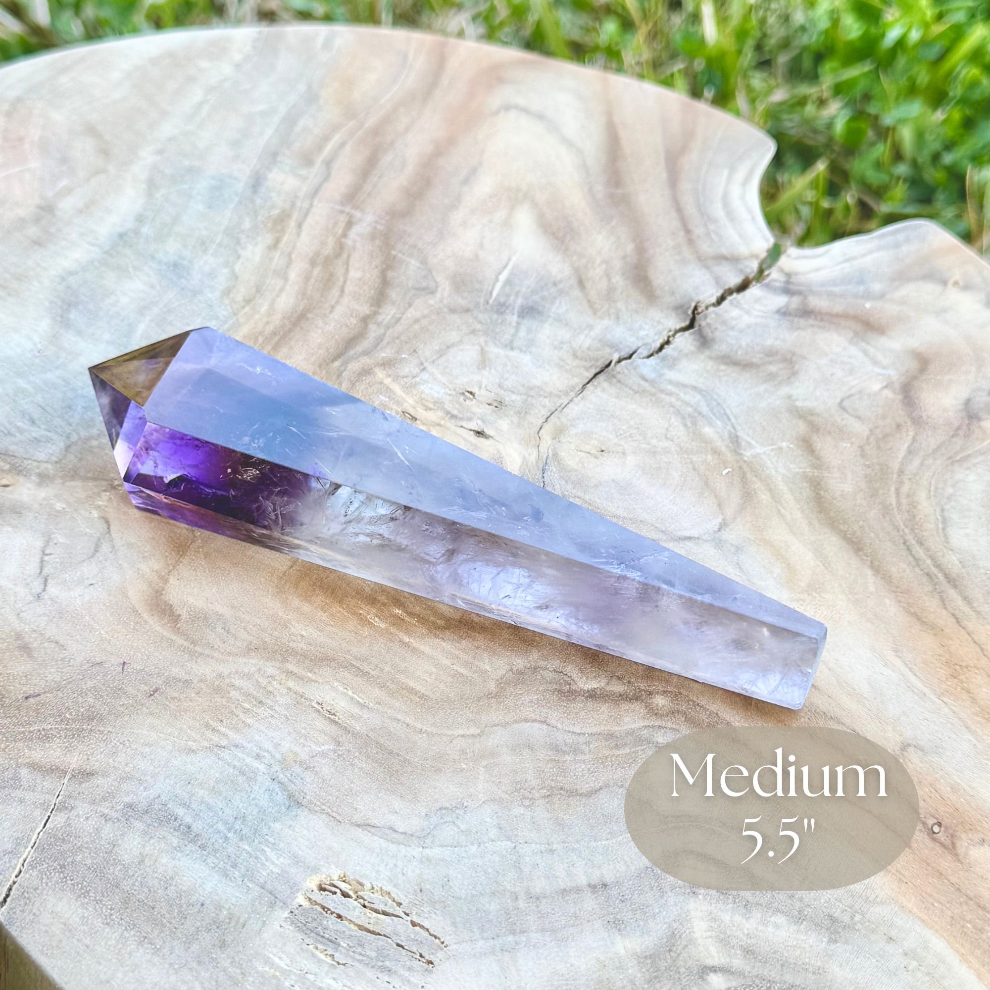 Amethyst Scepter Crystals with Metal Stand – One of a Kind