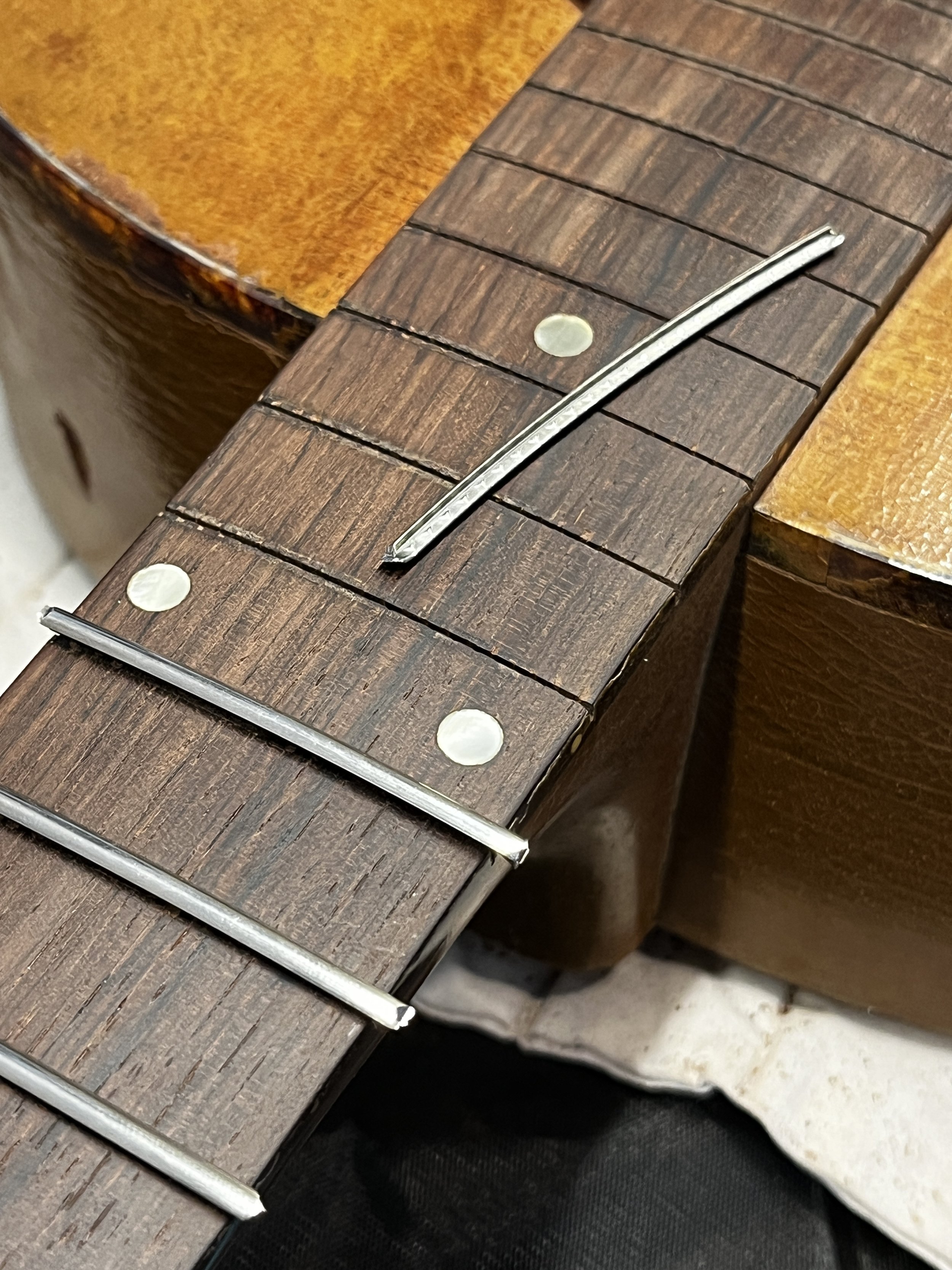 Caballero refret in progress