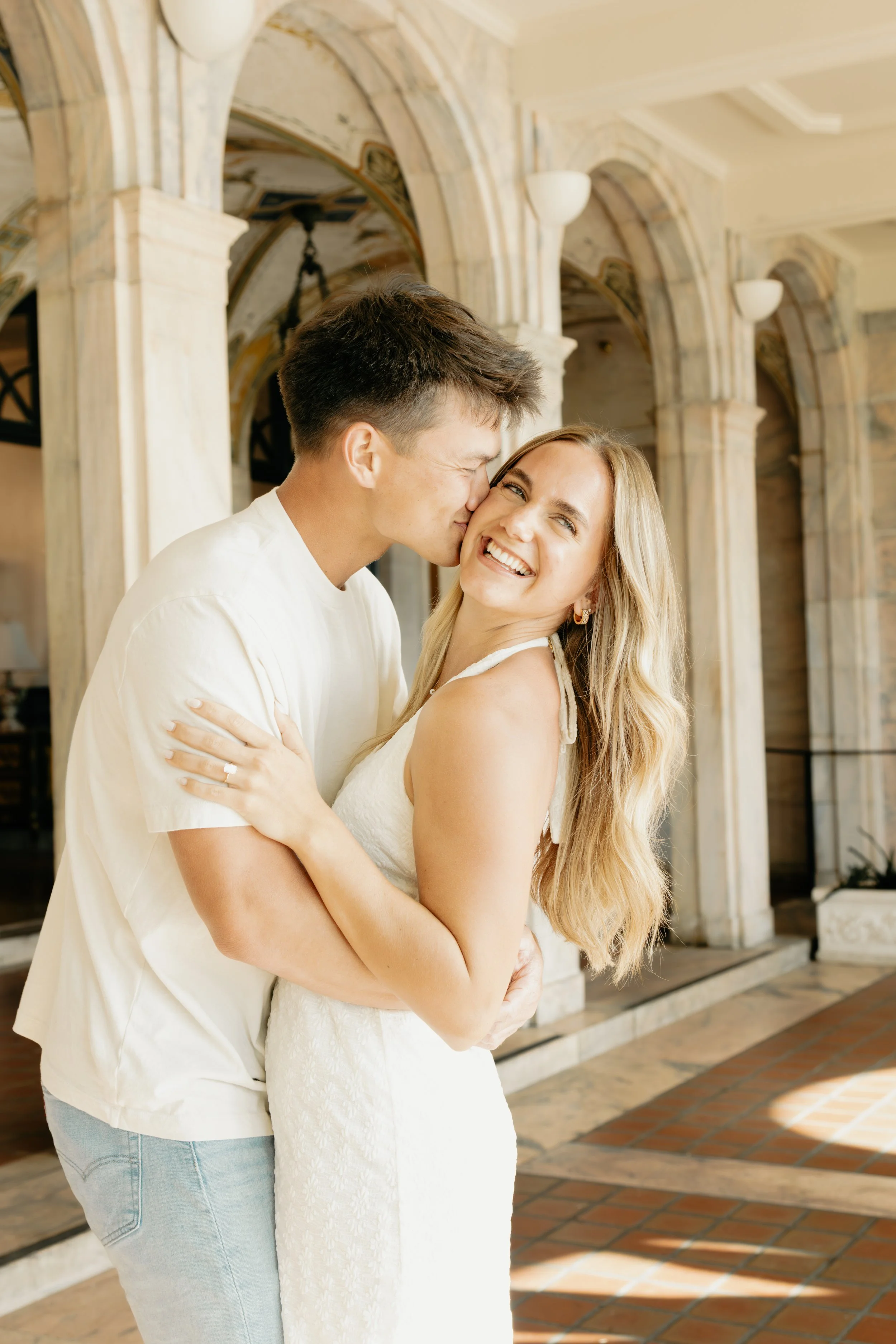 Dreamy engagement shoot at College Hall, Sarasota, FL.