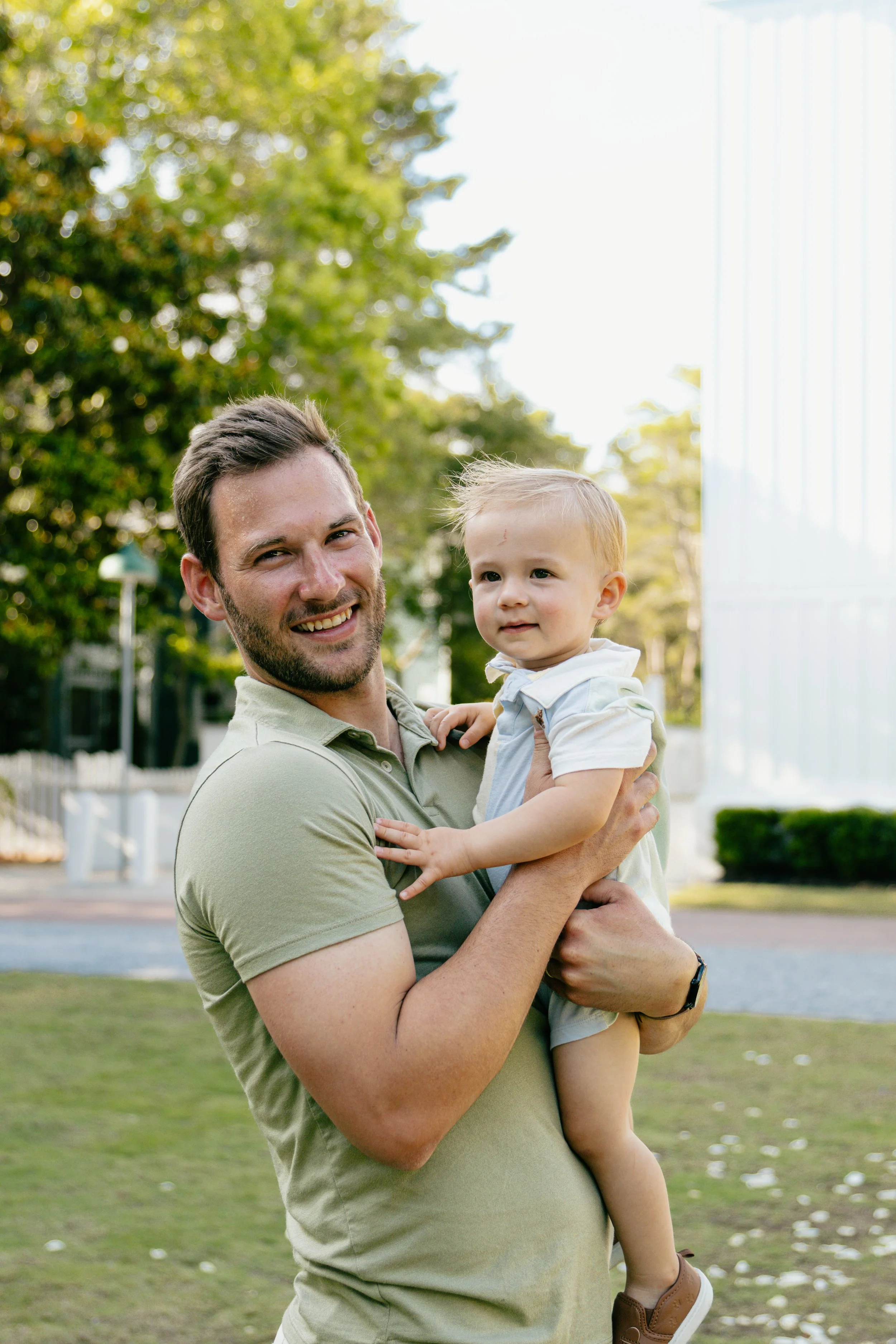 Vibrant family shoot at the Chapel at Seaside in Seaside, FL