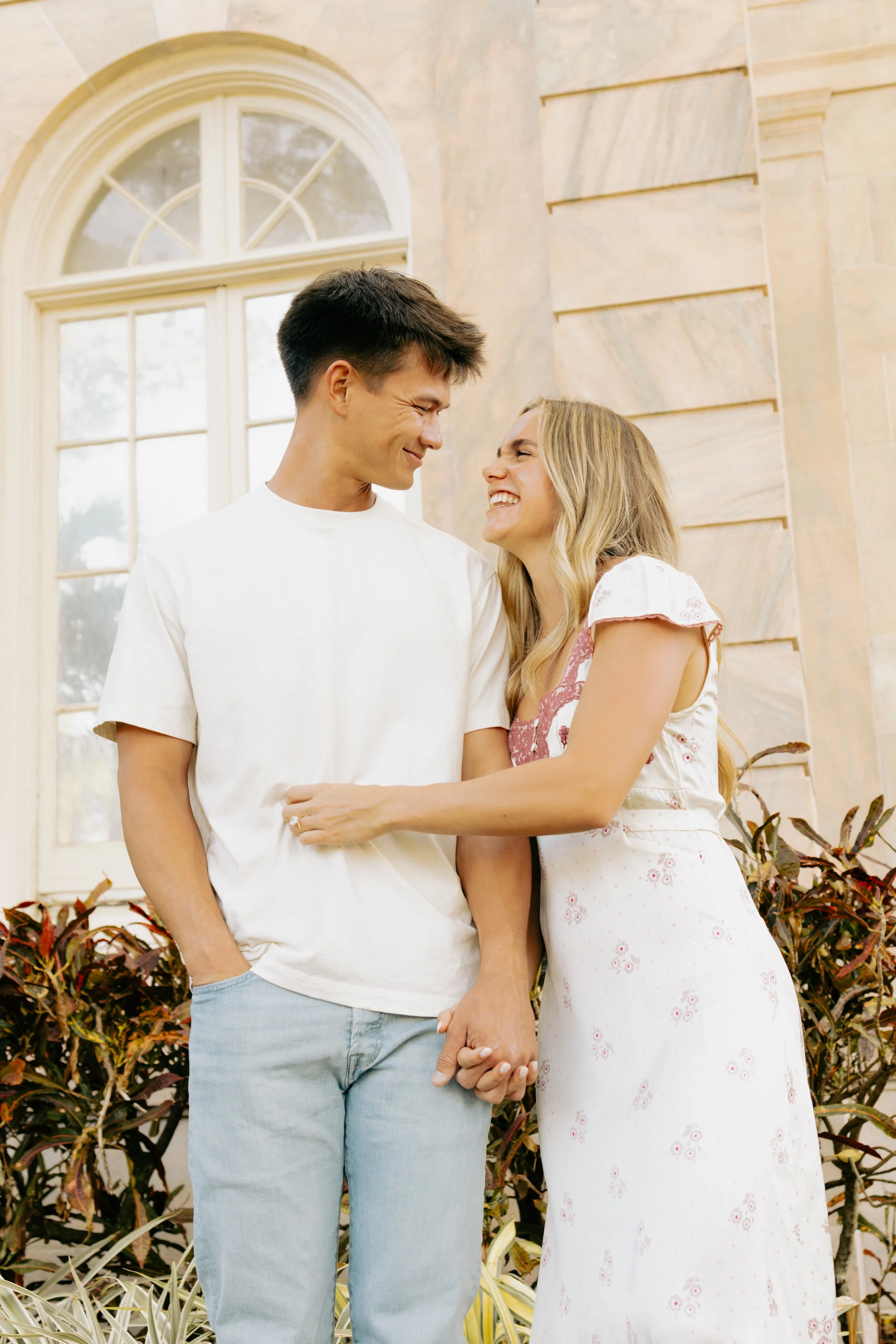 Dreamy engagement shoot outside of College Hall, Sarasota, FL. 