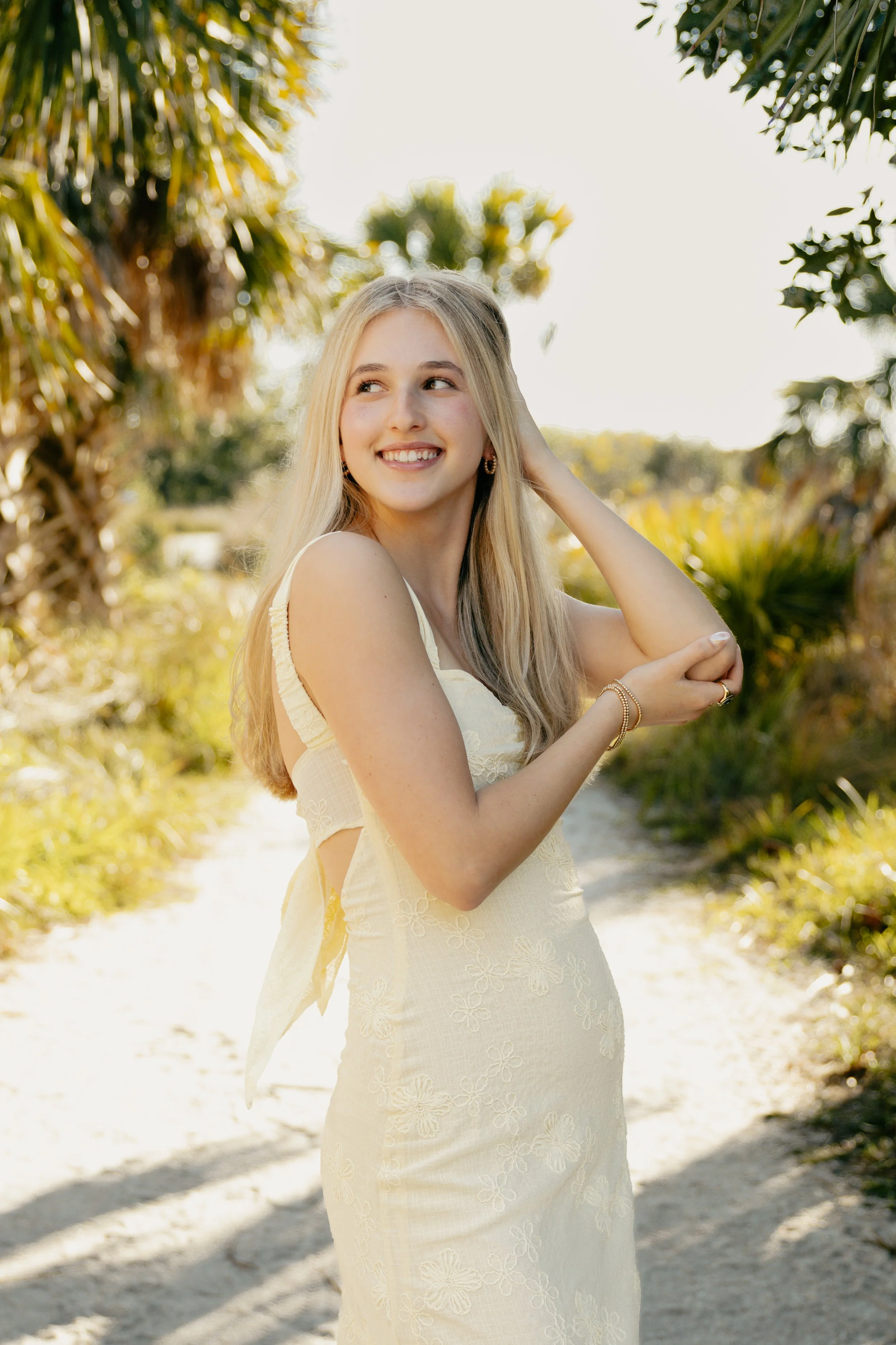 Dreamy senior shoot at Siesta Key, Sarasota, FL.