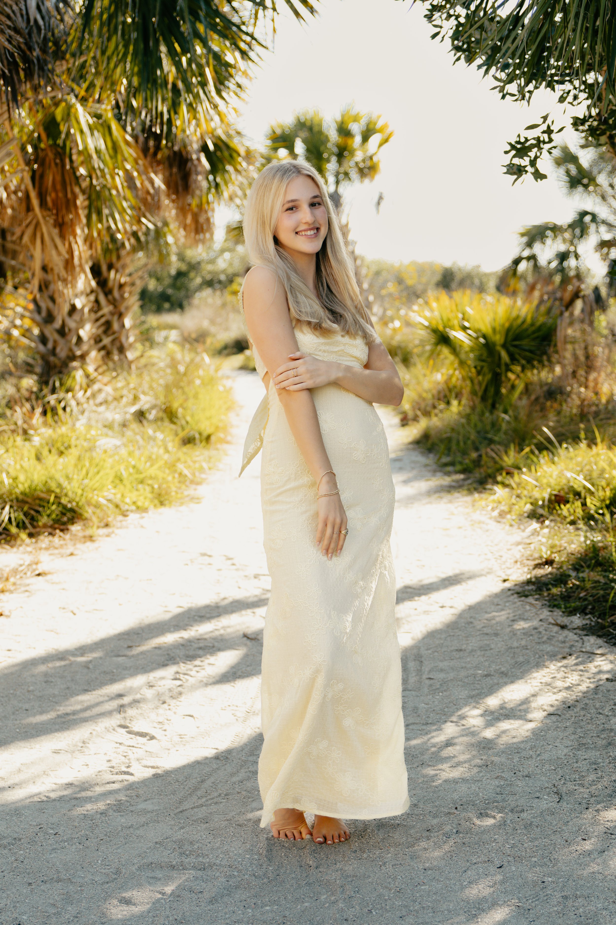 Dreamy senior shoot at Siesta Key, Sarasota, FL.