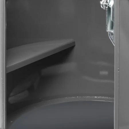 Welded Benches -
Seats on both sides provide comfort throughout the storm.