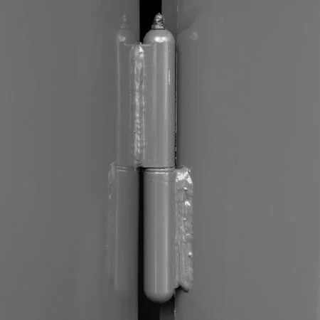 Welded Hinges - 
Double-welded for superior strength.