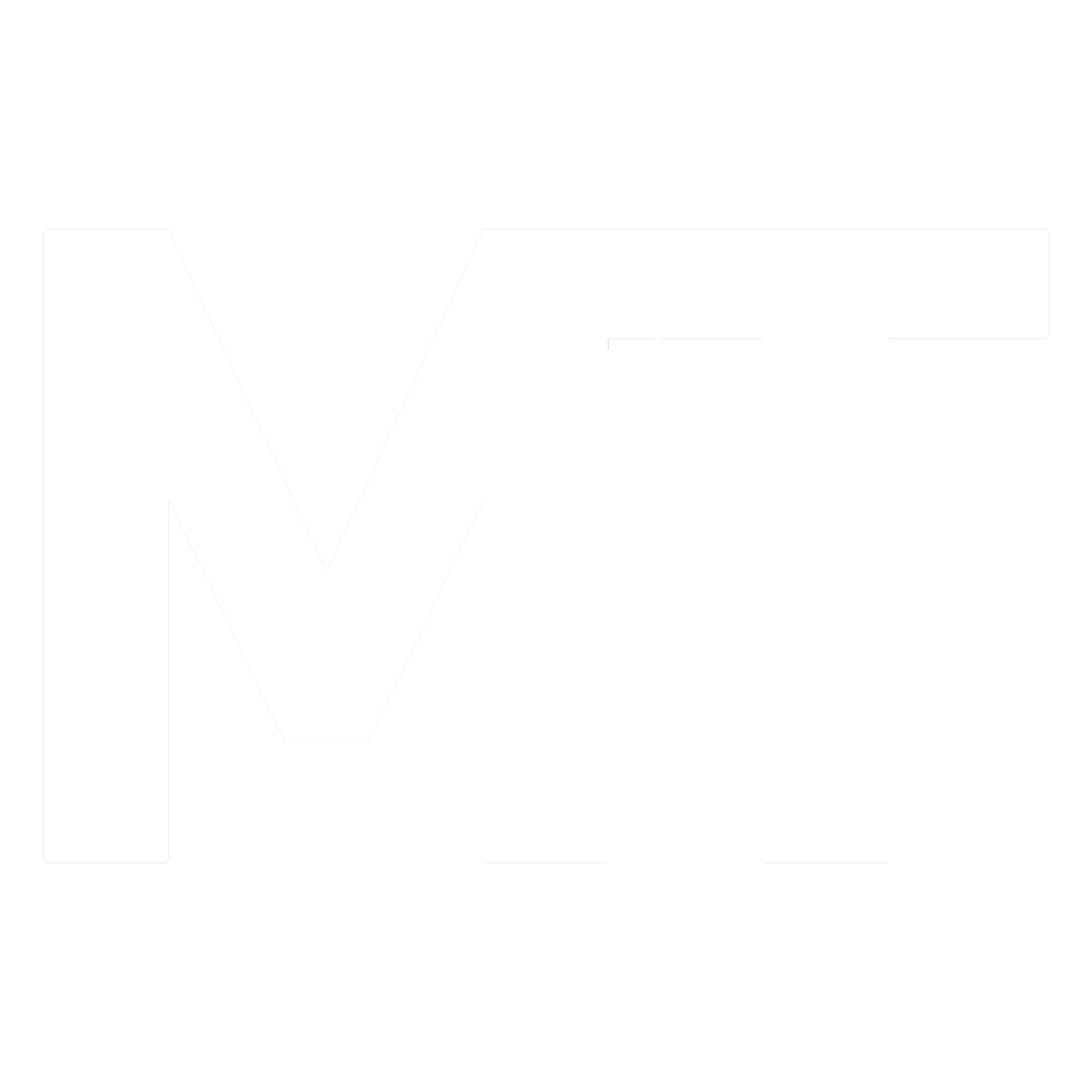 Black and white logo with stylized text 'MTM' in block letters.