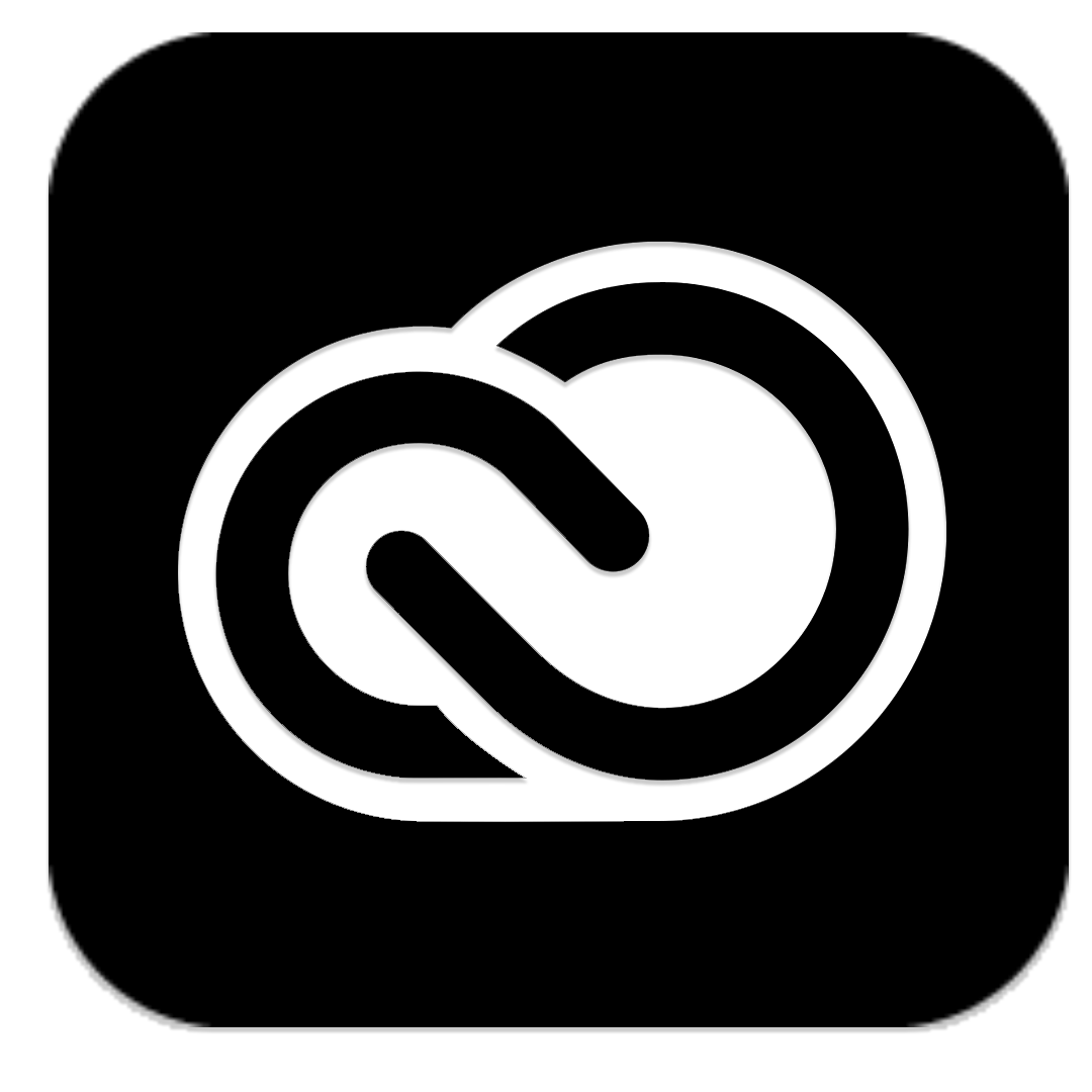 Black and white outline of a person with a speech bubble over their head, holding a phone, with various icons and shapes surrounding them, indicating communication or social media.