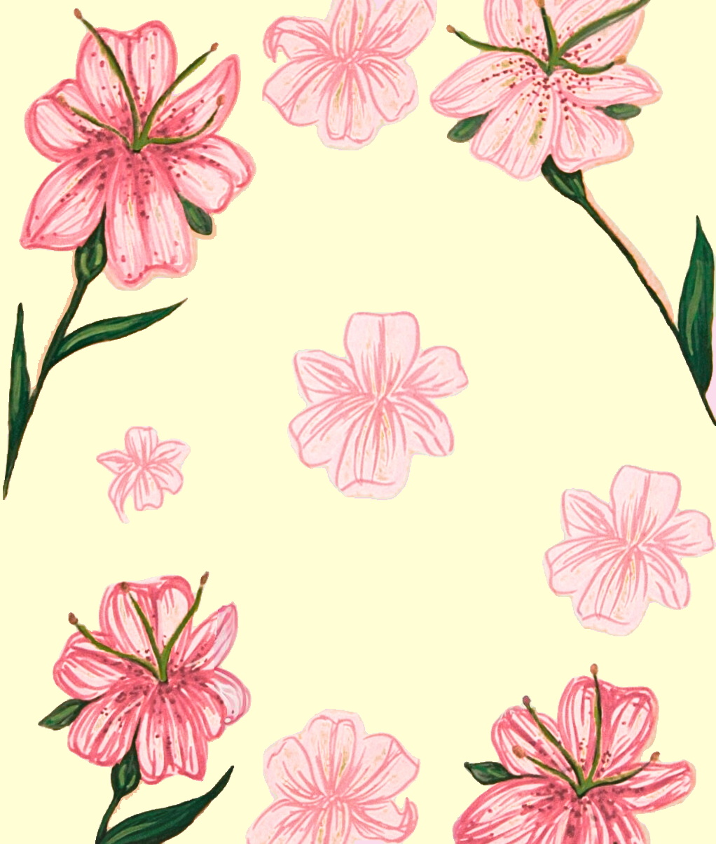 Still Blooming print (in butter)