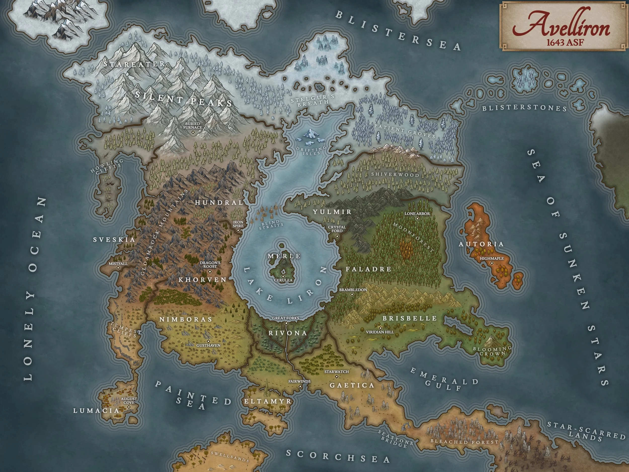 Avelliron World Map