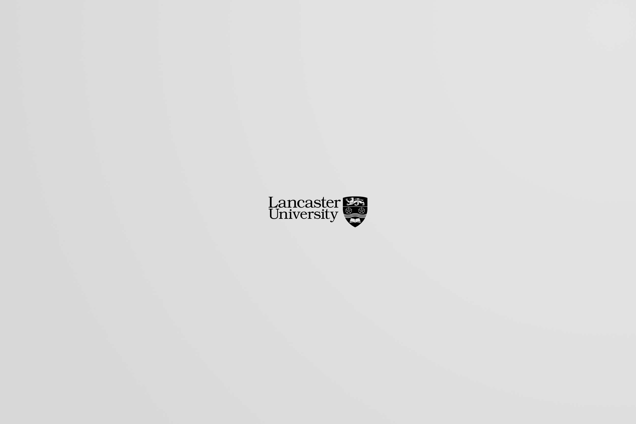 Lancaster University logo on a light gray background.