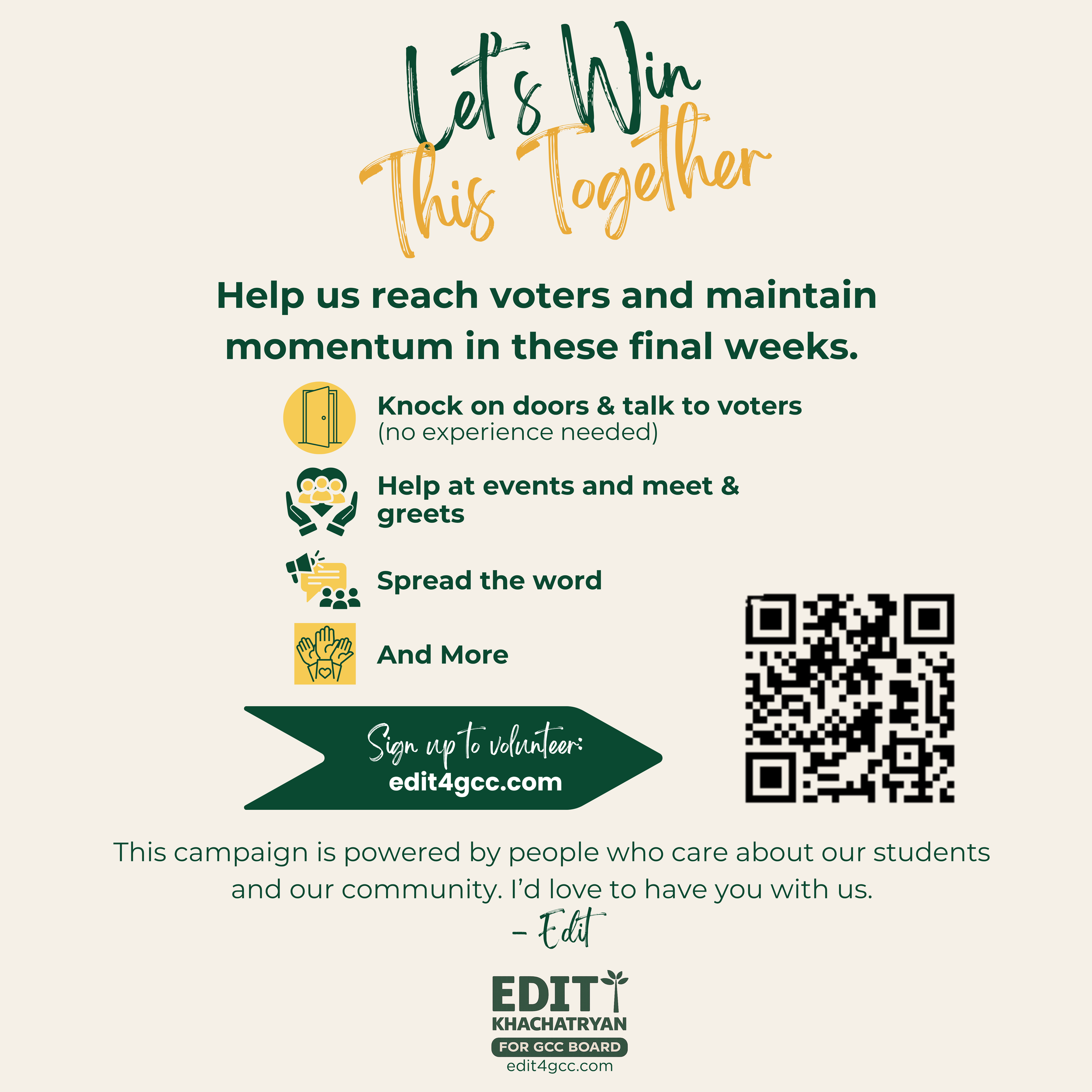 CLICK HERE TO SIGN UP TO VOLUNTEER