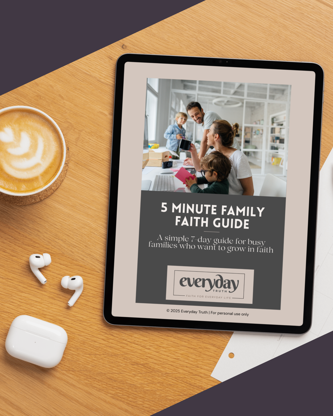 5-Minute Family Faith Moments: A simple 7-day guide for busy families who want to grow in faith