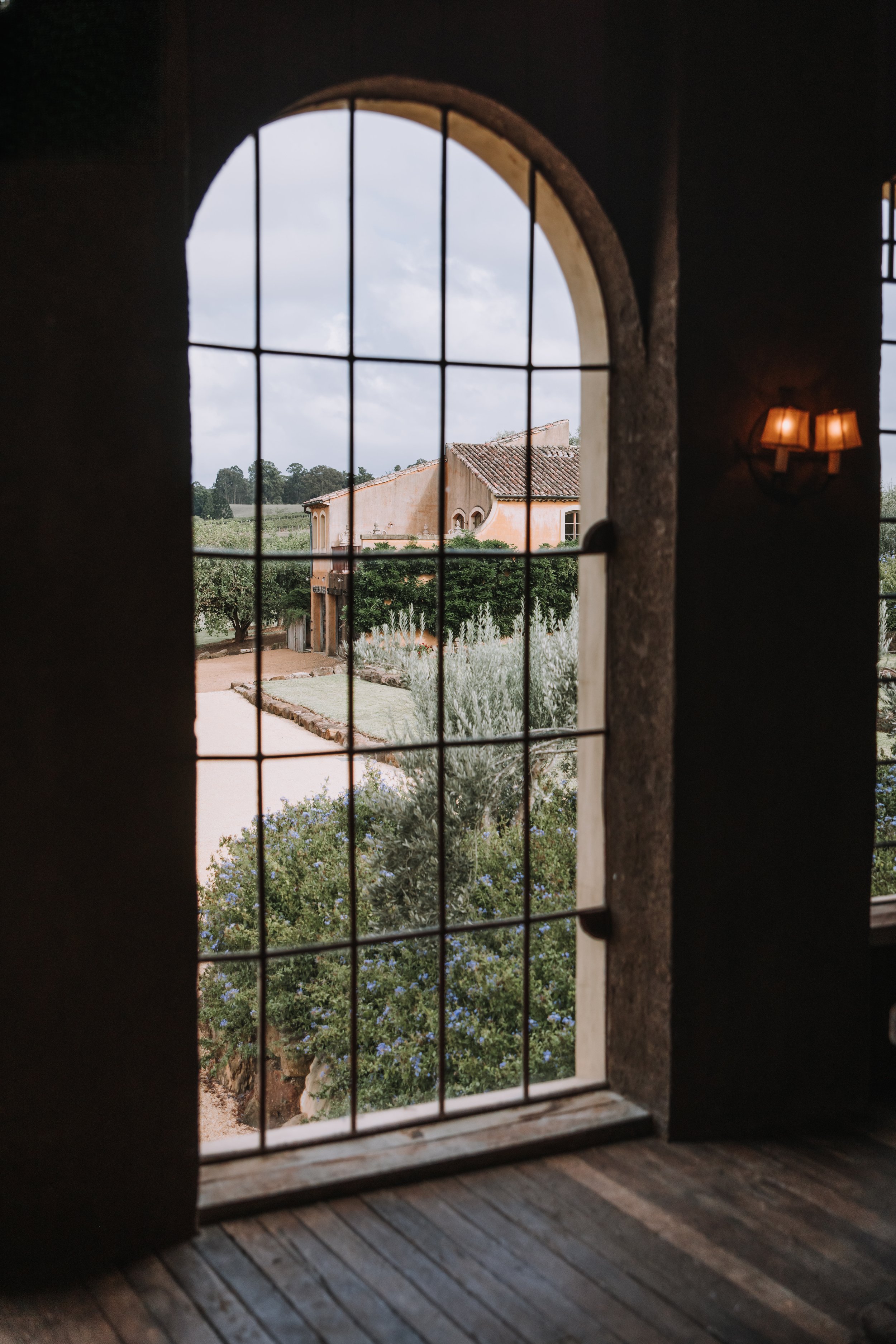 Chapel window with views over Amphitheatre