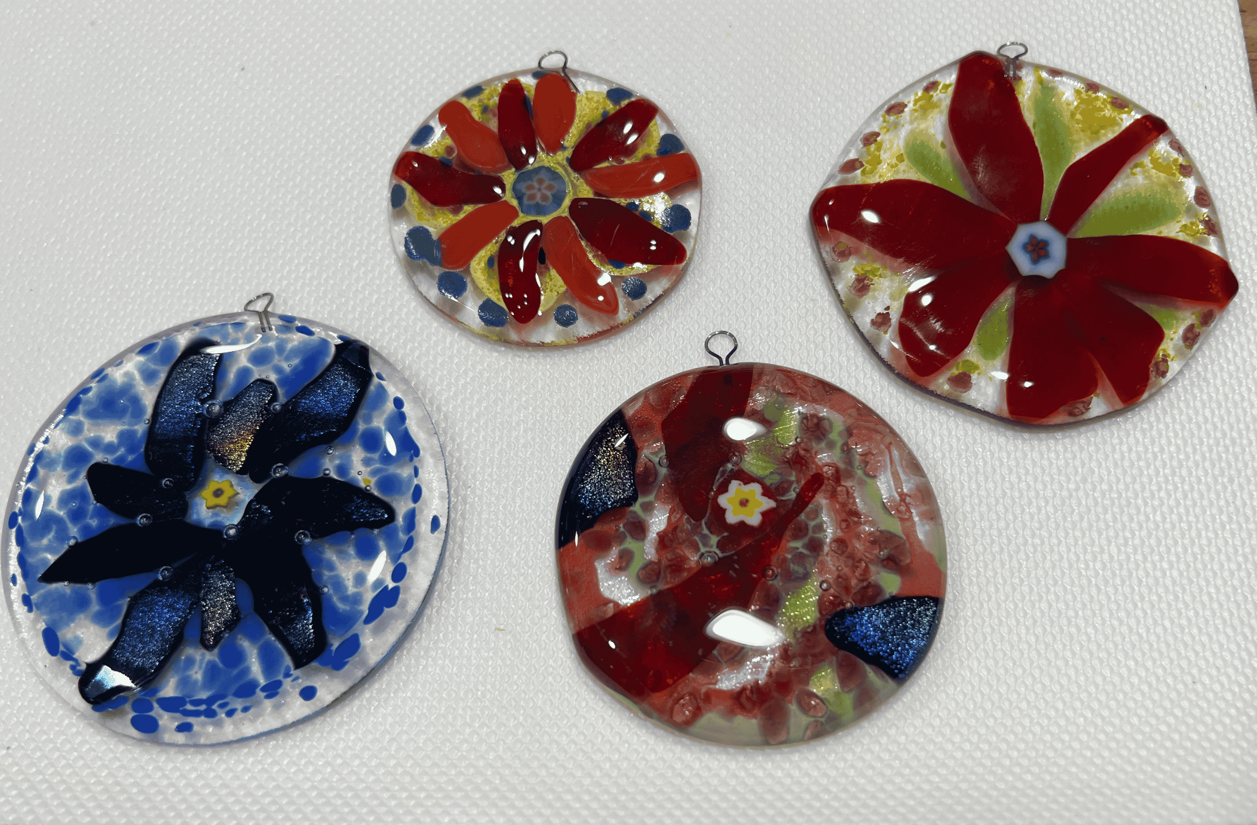 Fused Glass Suncatchers