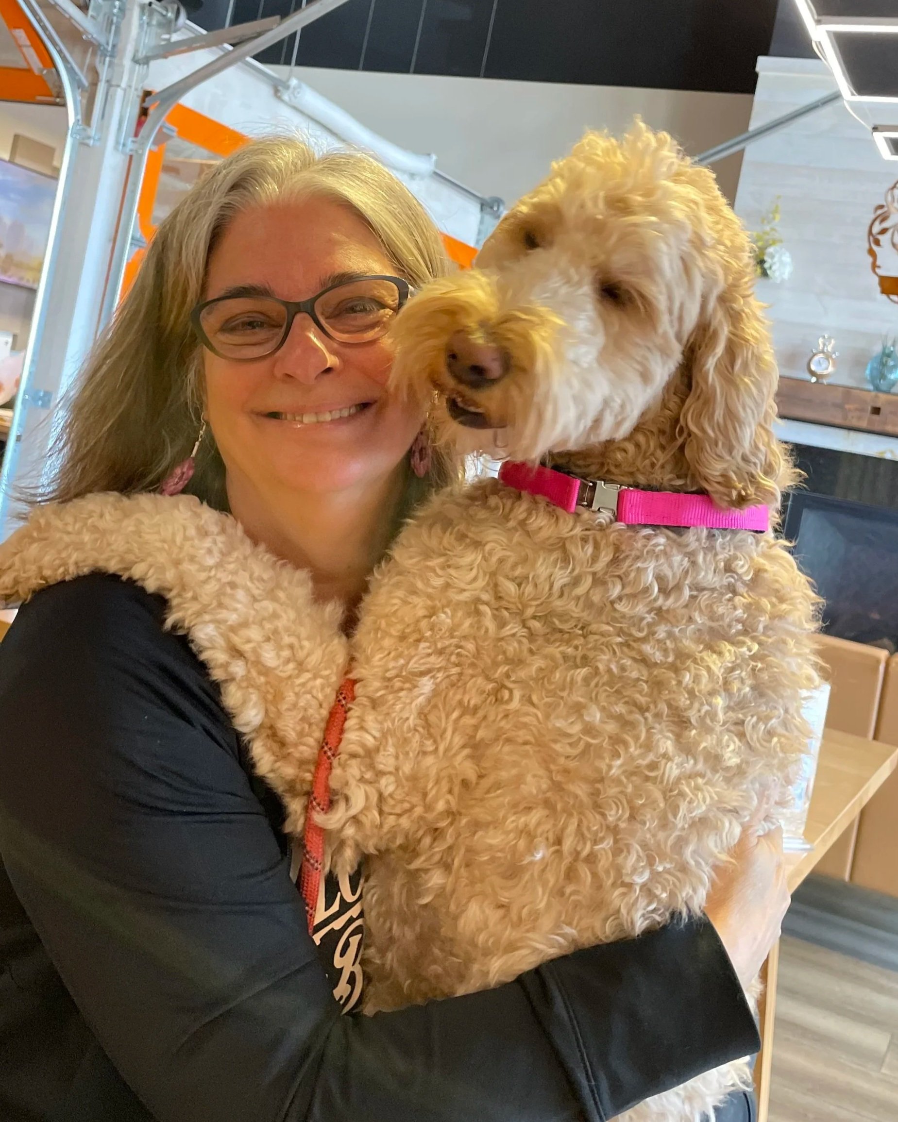 Karen Whalen and Poppy