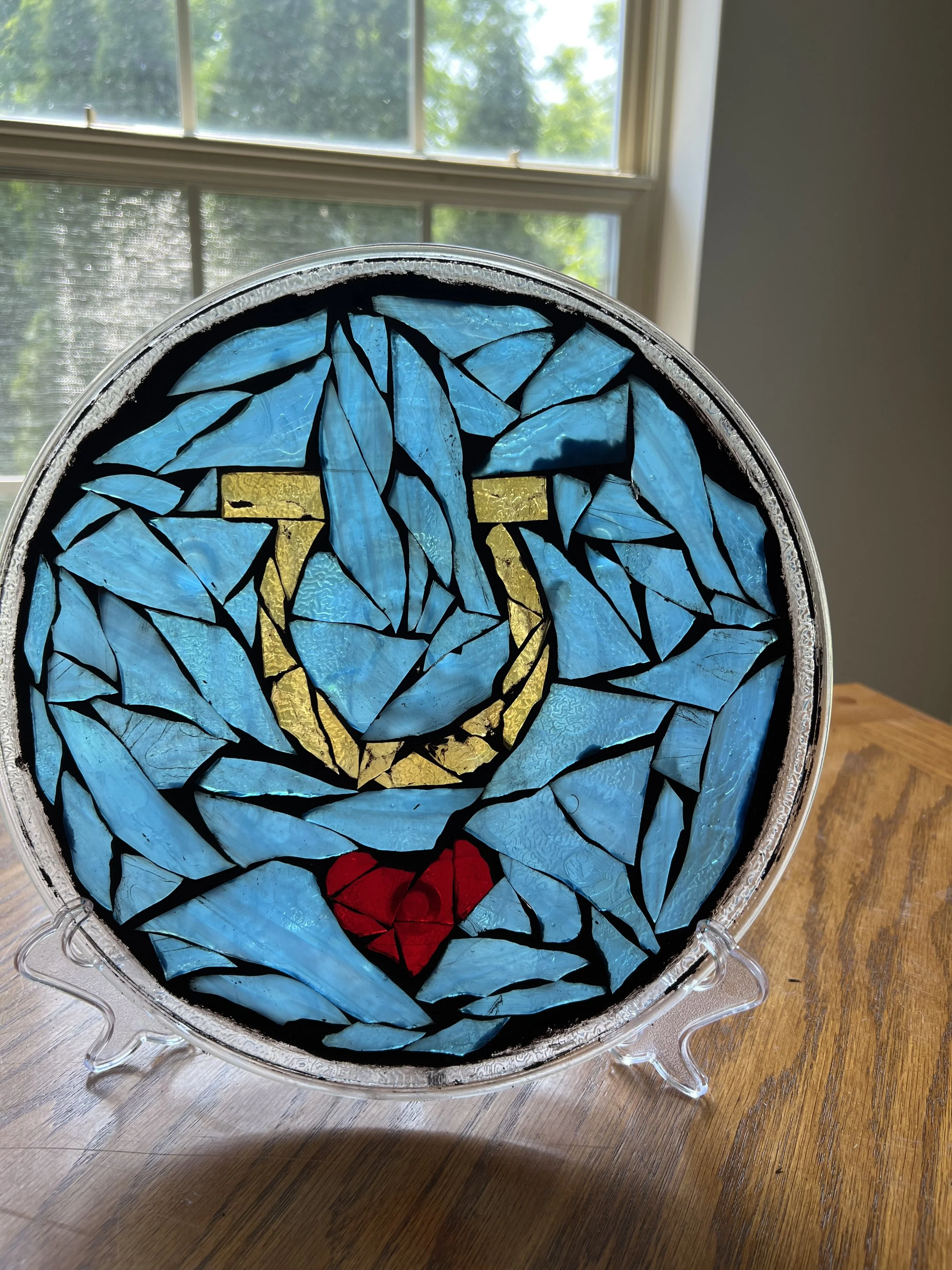 Glass-On-Glass Mosaic for "SMILES" Auction
