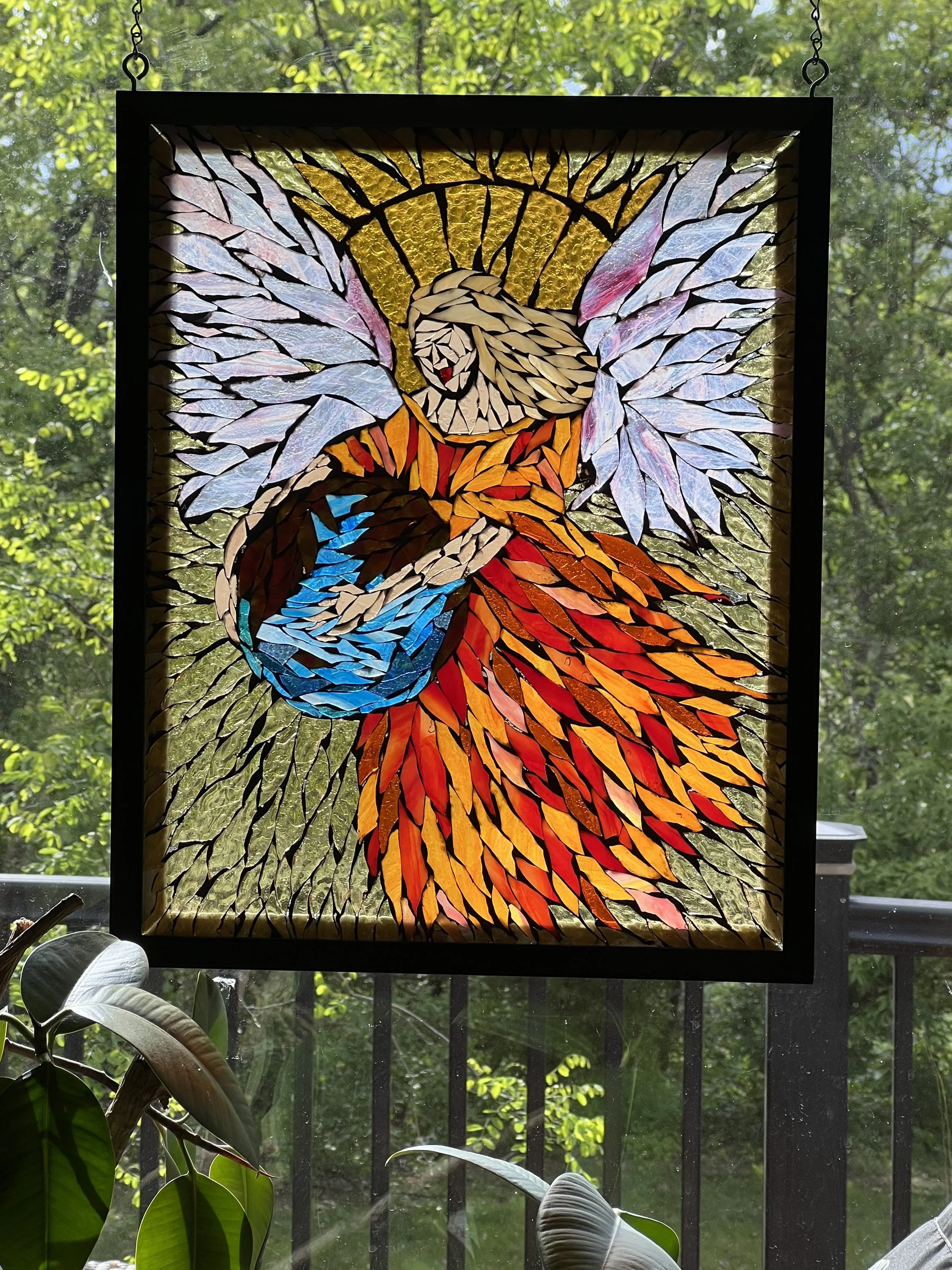 Glass-On-Glass Mosaic - "Mom's Angel" 