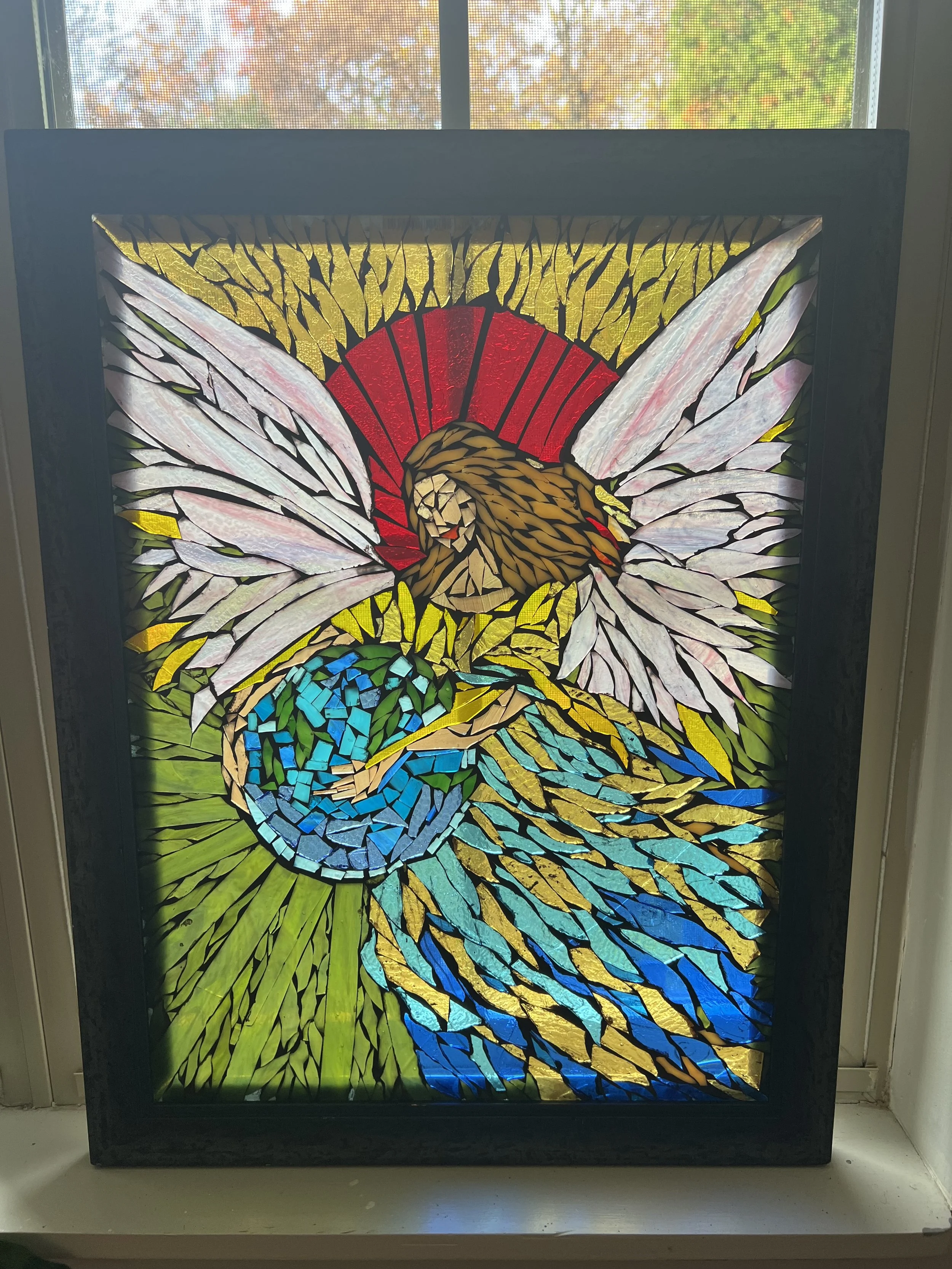 Glass-On-Glass Mosaic "What the Earth Needs Right Now" 