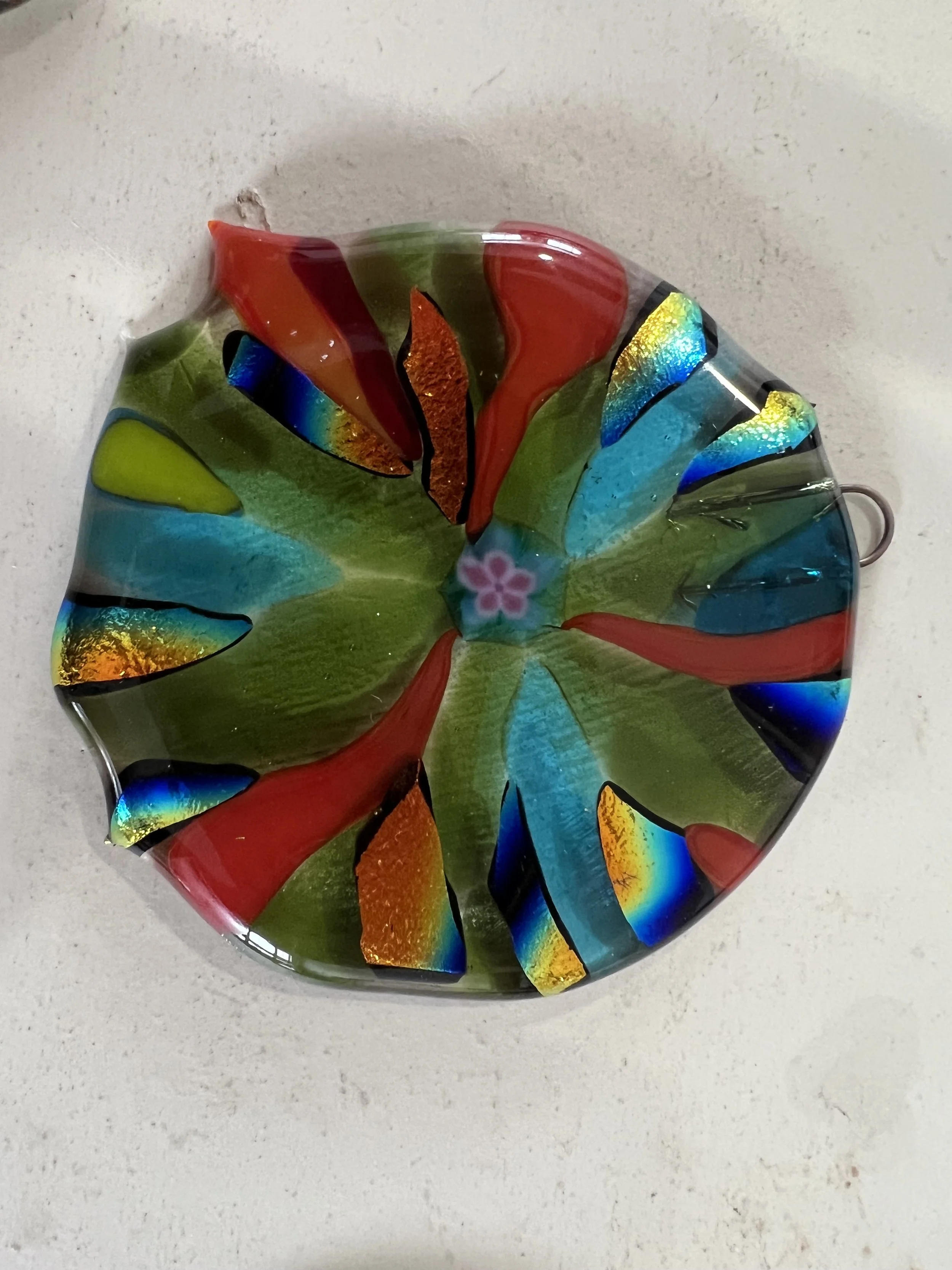 Fused Glass Suncatcher 