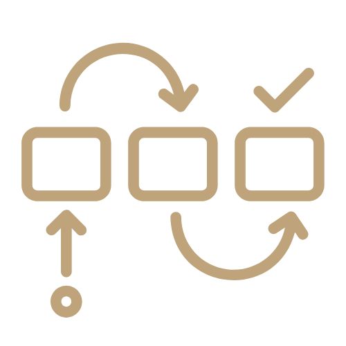Icon for Workflow and Systems Setup — automation and Asana, HubSpot, and Zapier integration services for small business founders.