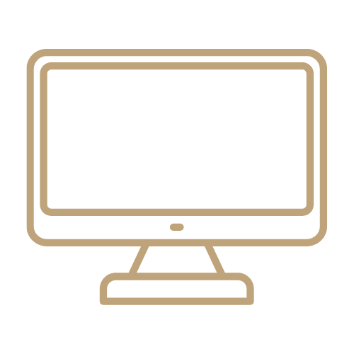 Icon representing Online Business Management services for female founders — strategic systems, team coordination, and workflow planning.