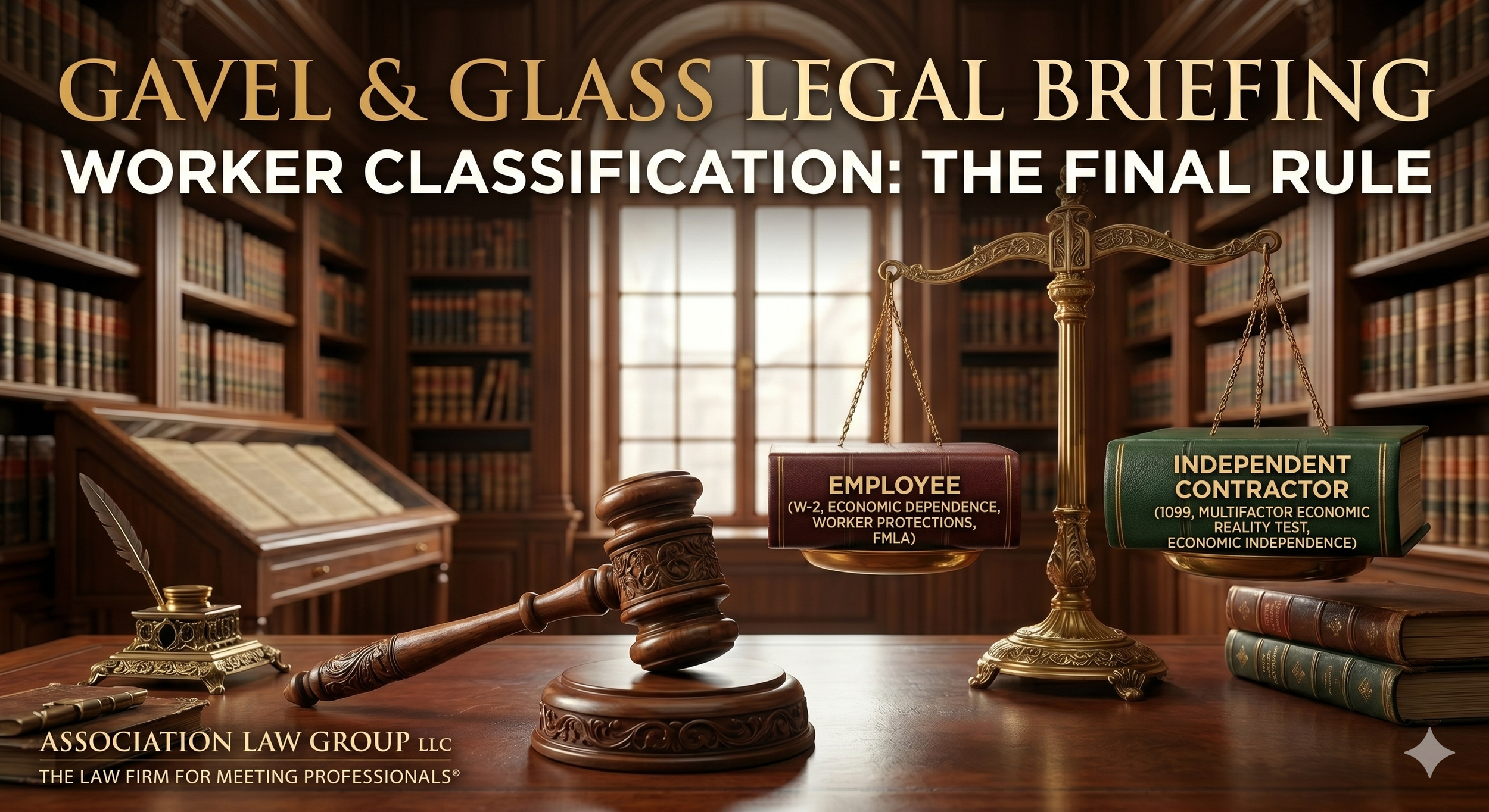 Gavel &amp; Glass Briefing: Update to FLSA Criteria for Employee/1099 Status