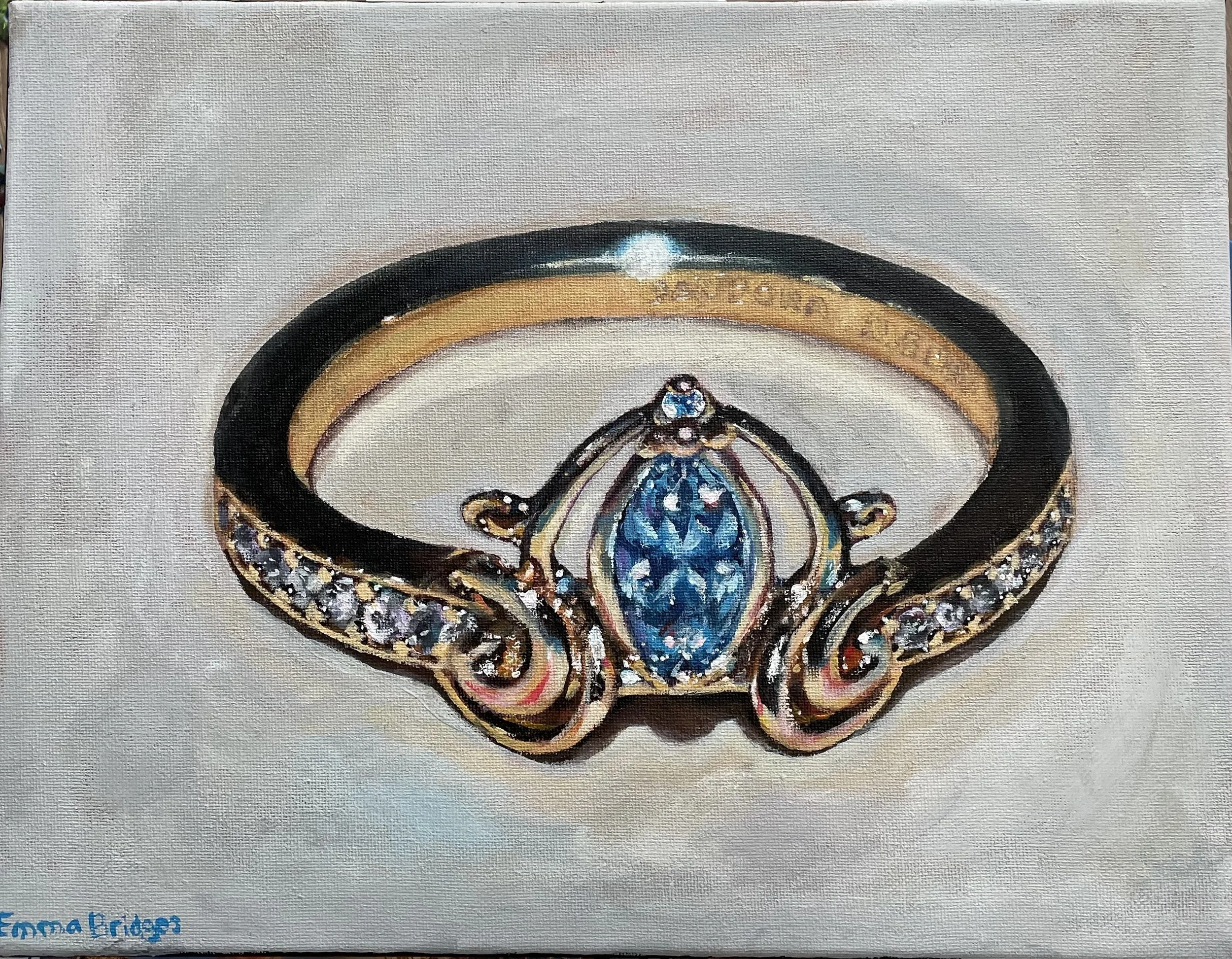 "The ring" 9x12 inch Canvas