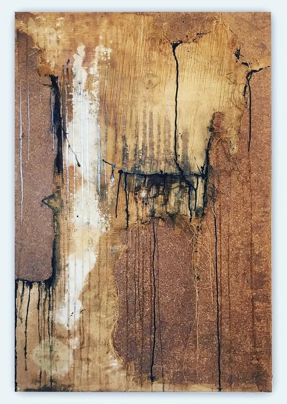 Untitled - Acrylic paint on found tabletop