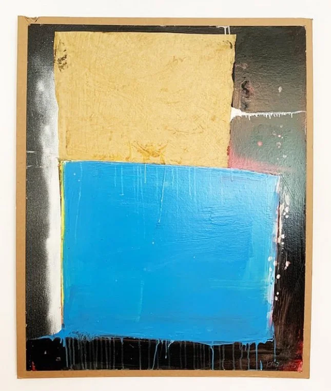 Untitled - Acrylic paint on cardboard, 103 x 85 cm