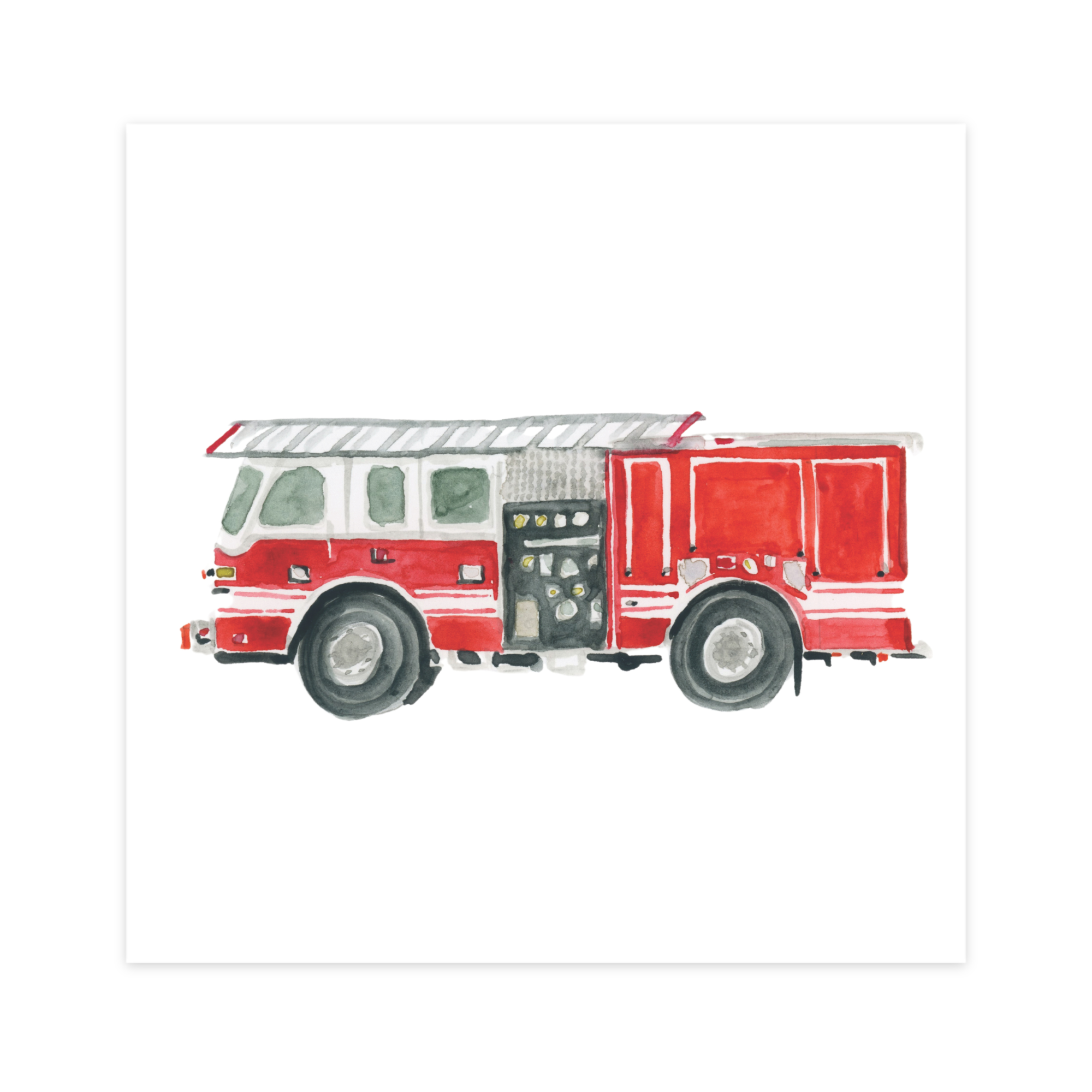"Fire Truck" Art Print
