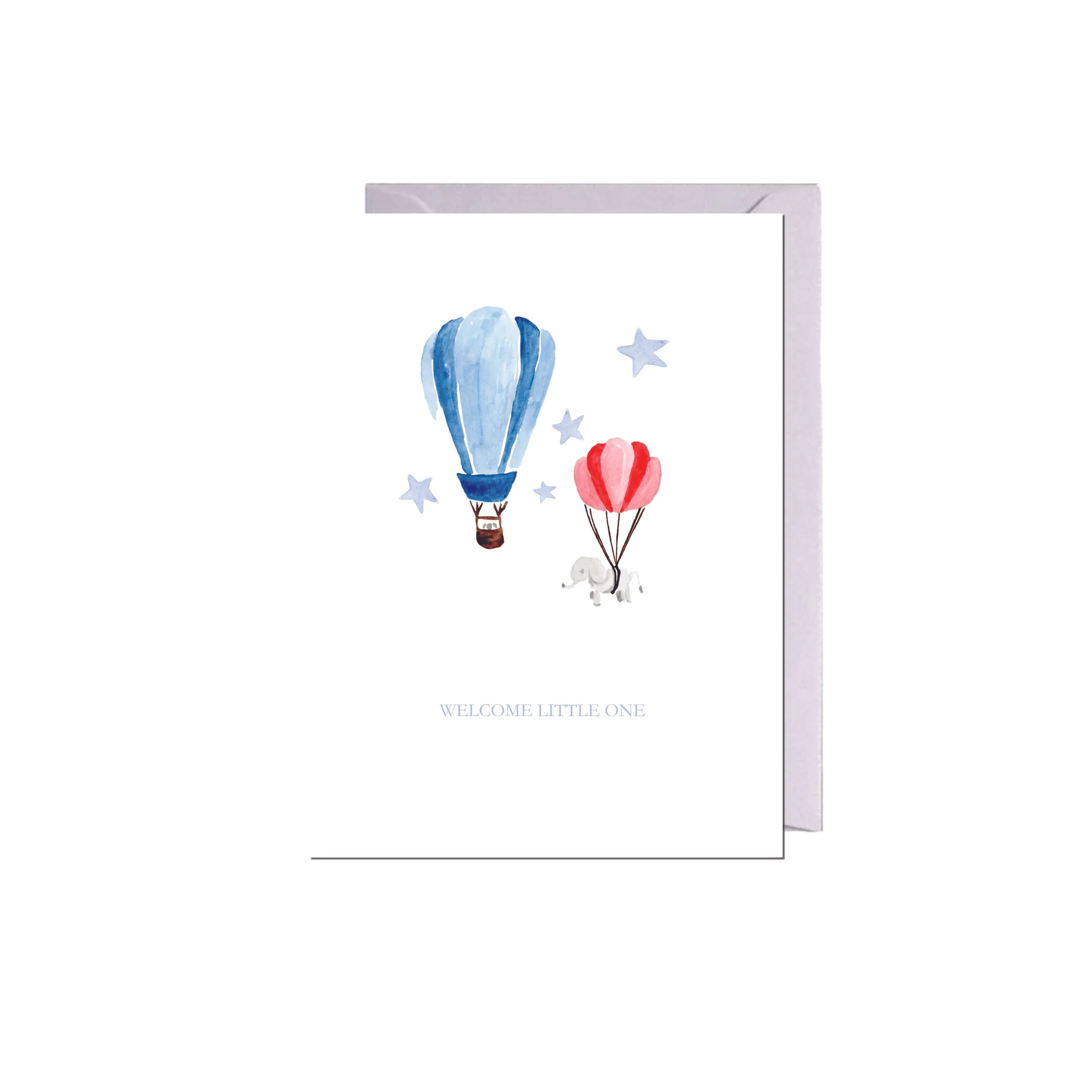 Animal Hot Air Balloon Notecard