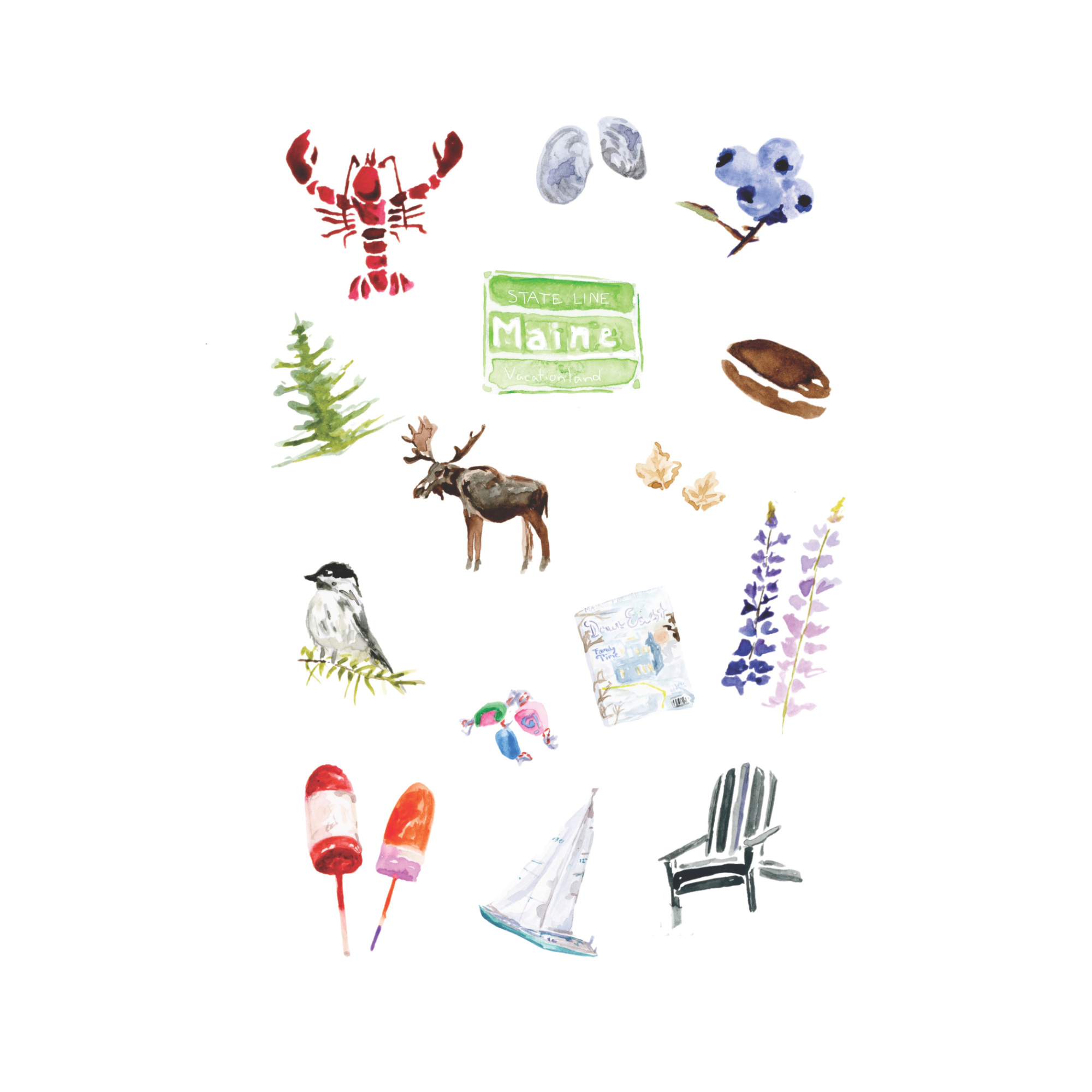 Little Maine Things Print