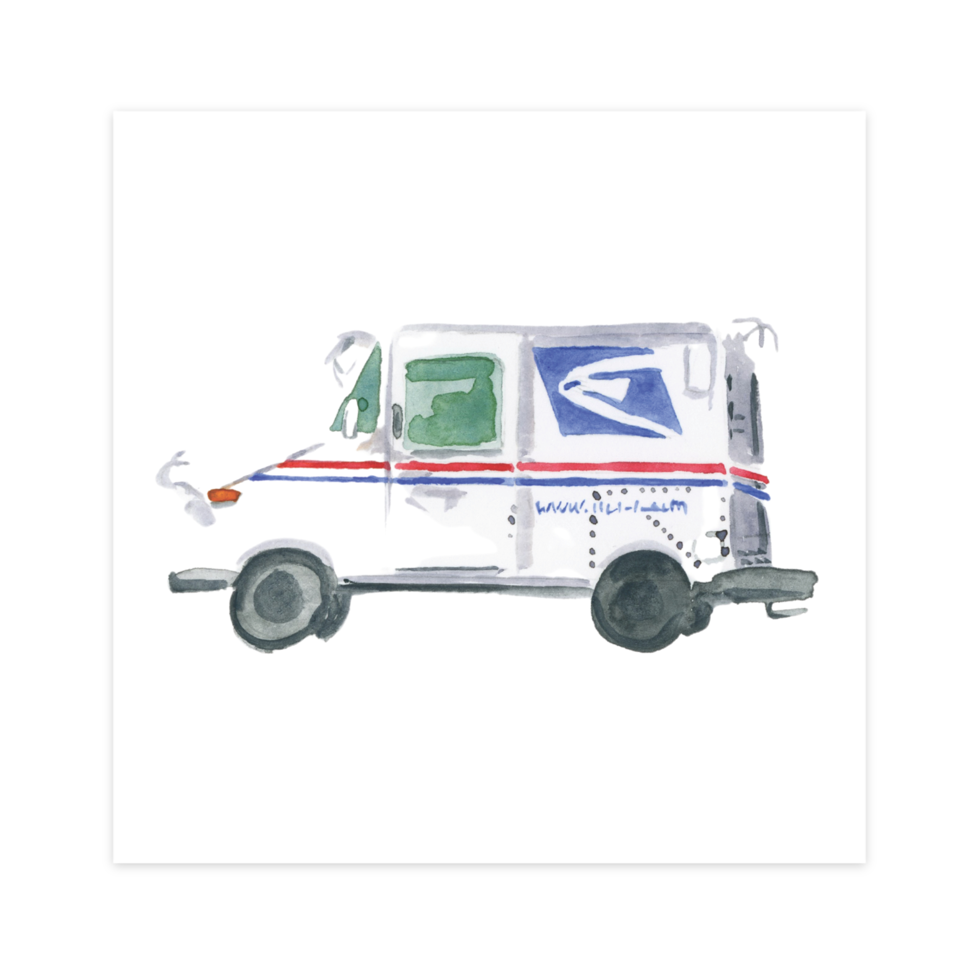 "Mail Truck" Art Print