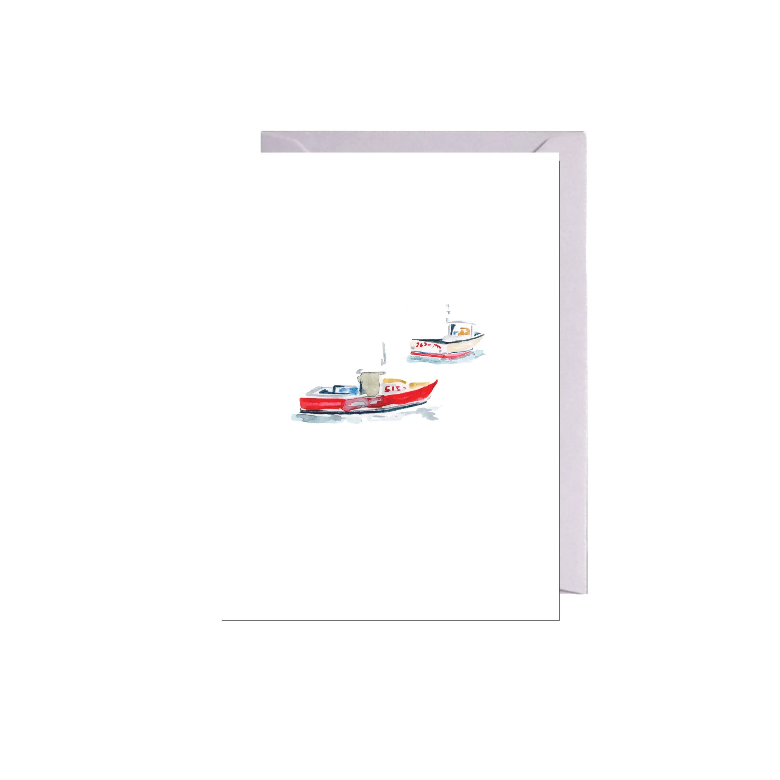 Lobster Boats Notecard