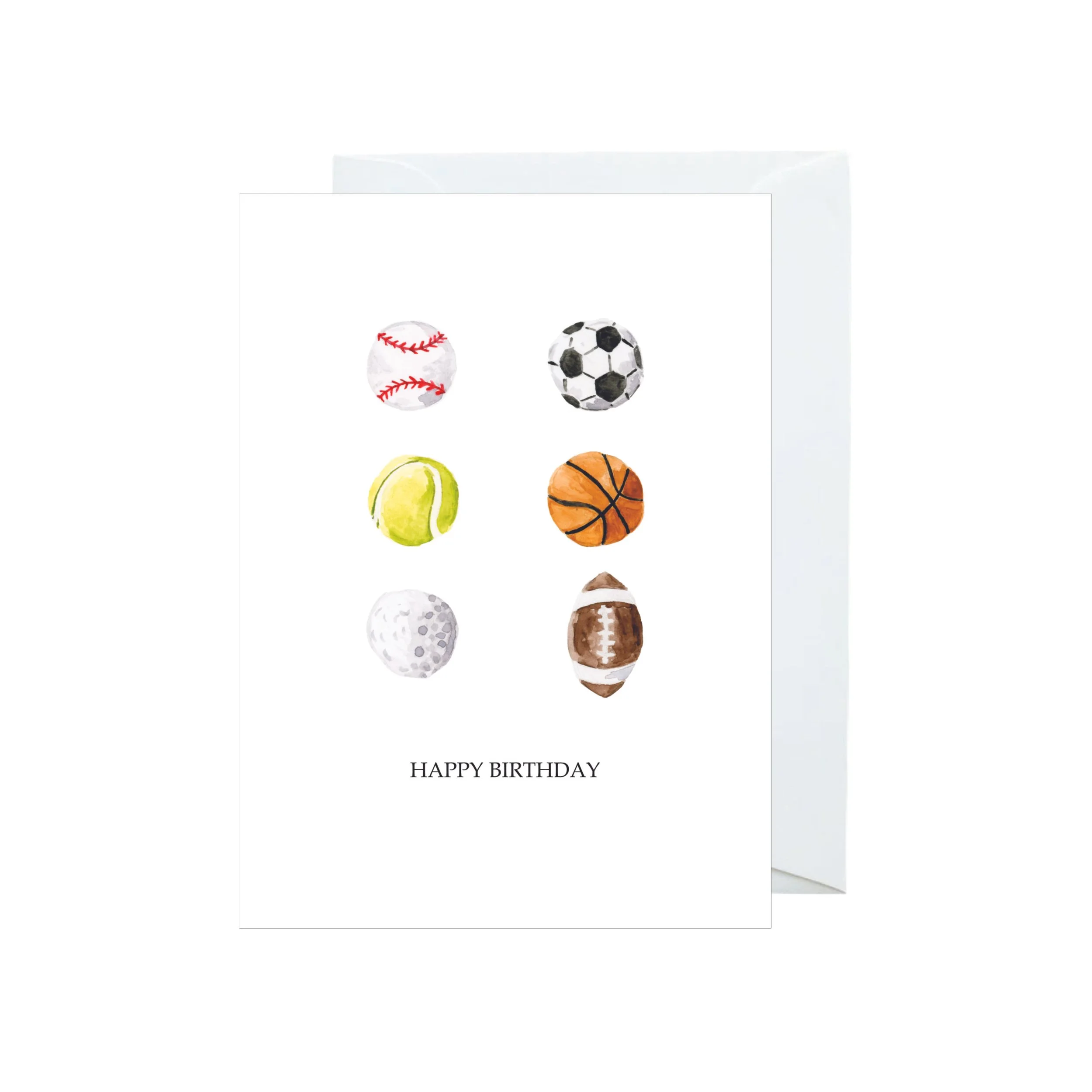 Sports Happy Birthday Notecard