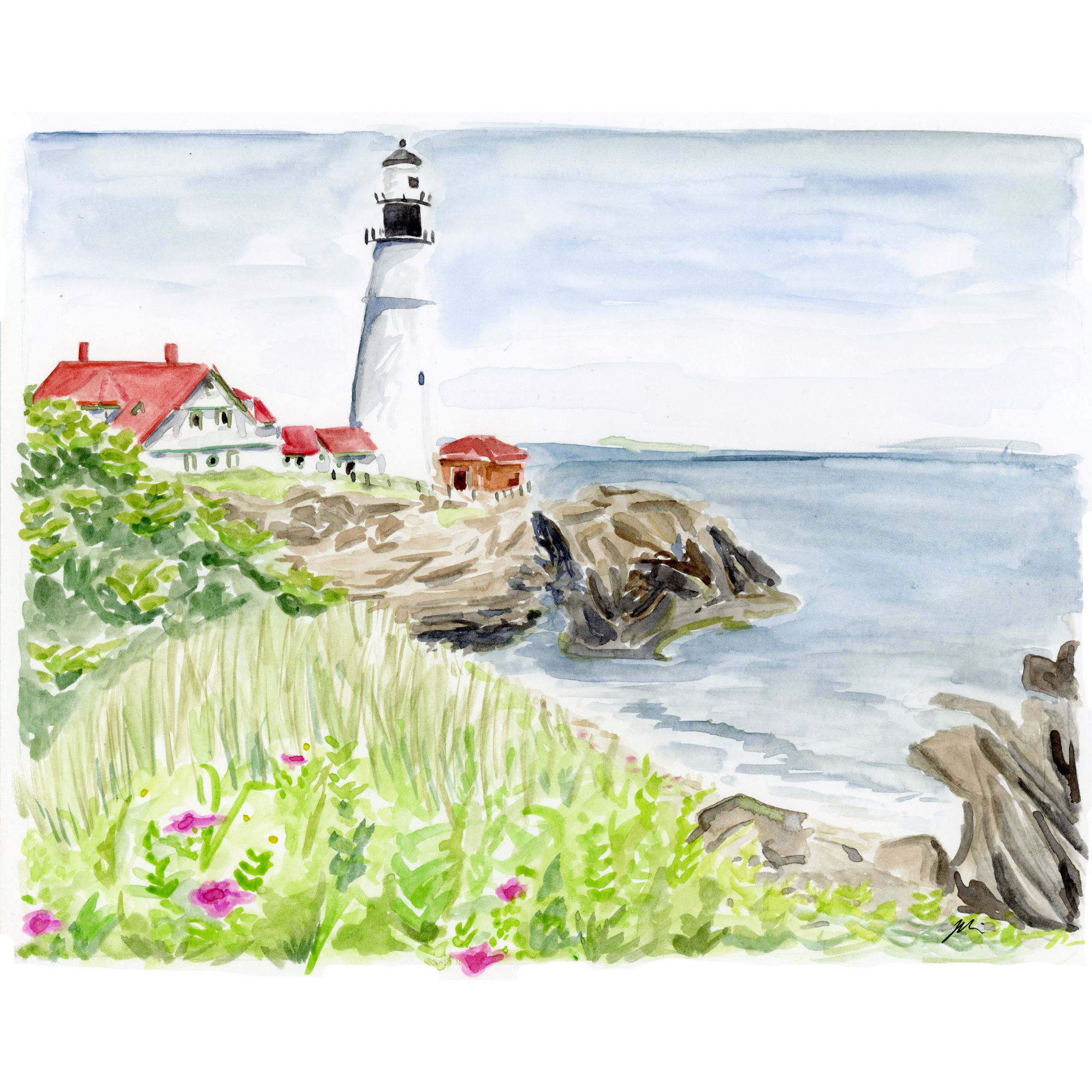 Portland Head Light Print
