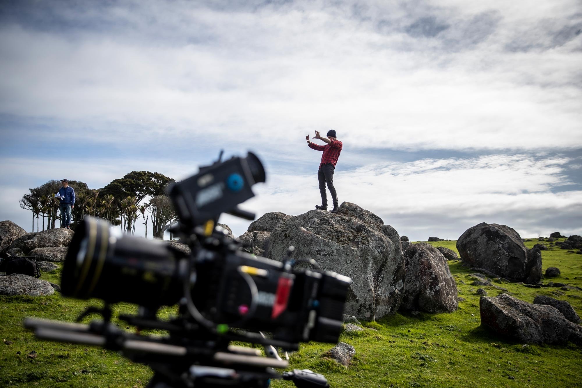 On the set film unit stills  - Good Morning Stonus.
Director Christian Nicolson.
DOP Dominic Fryer
Producer Jacqui Gilbert