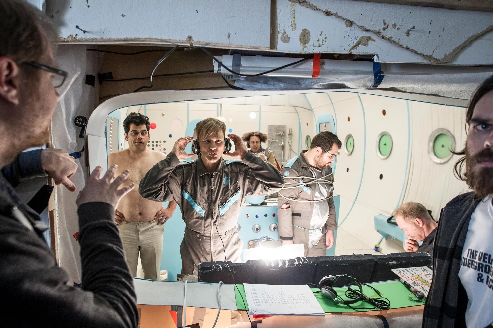 On set film unit stills from, This giant Papier Mache Boulder Is Actually Really Heavy The Movie by director Christain Nicholson.