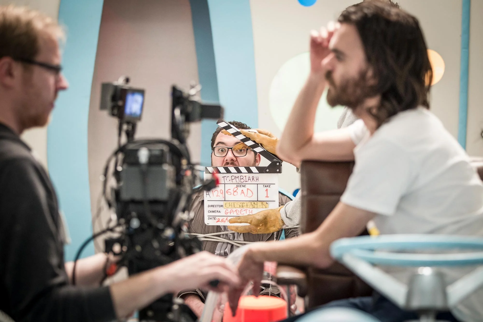 On set film unit stills from, This giant Papier Mache Boulder Is Actually Really Heavy The Movie by director Christain Nicholson.